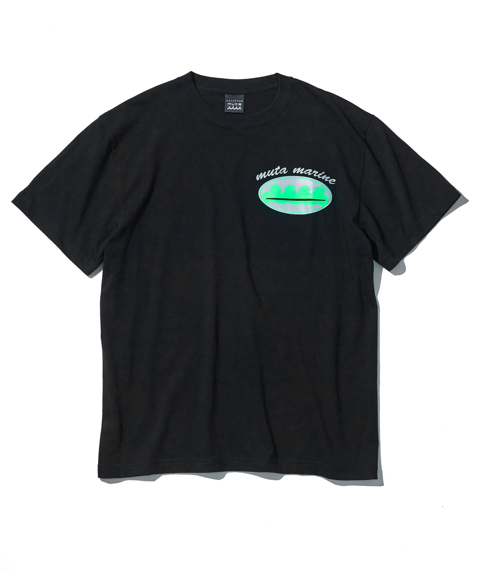 ACANTHUS × muta MARINE / muta Circle Logo Trimming Pocket Tee / トリミングポケットTシャツ / BLACK 【MA2516】