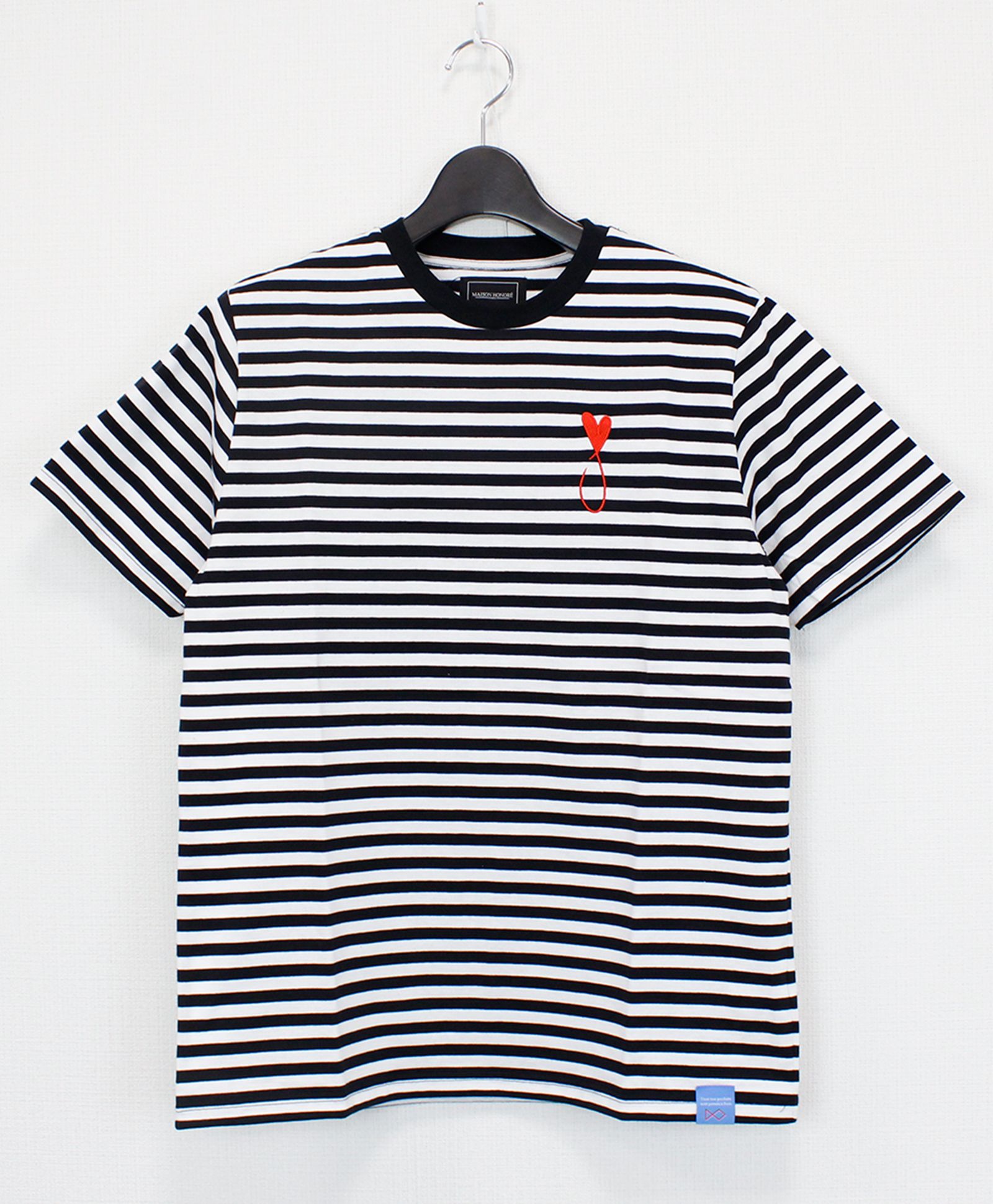 Tシャツ / Tiphanie Border / BLACK x RED