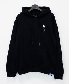 プルオーバーパーカー / Tiphanie Hoodie / Black x Silver