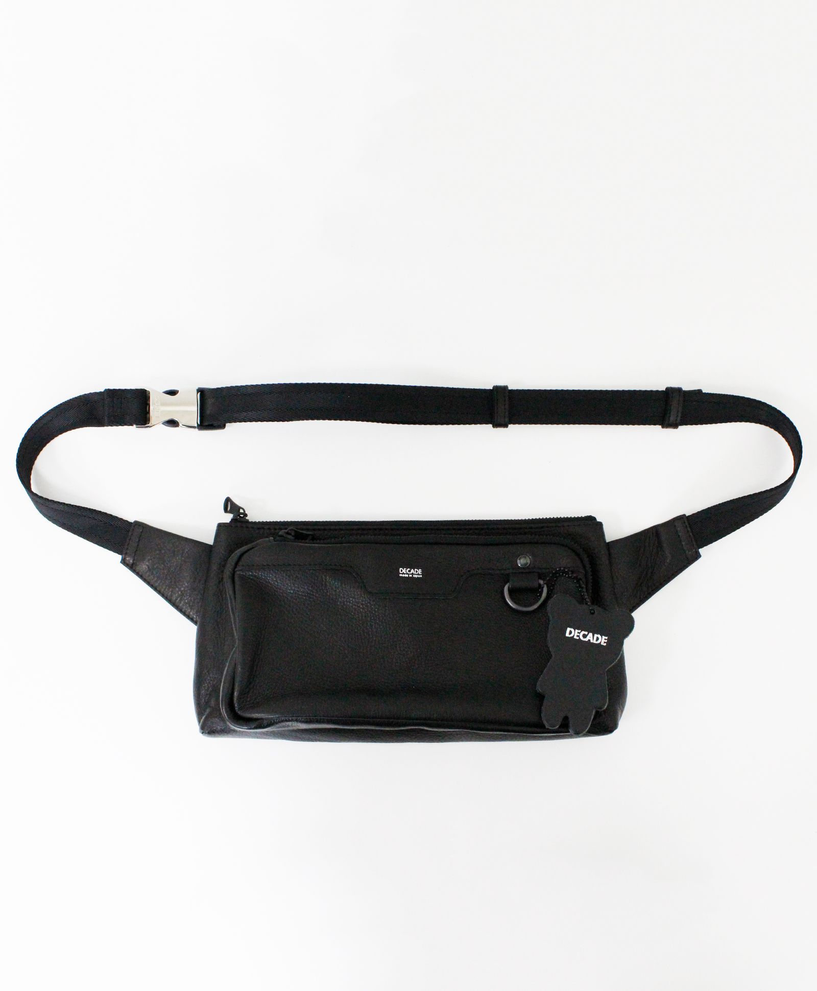 オイルドカウレザー・ボディバッグ / ブラック / Oiled Cow Leather Square Body Bag  / B - Black【DCD-01255】