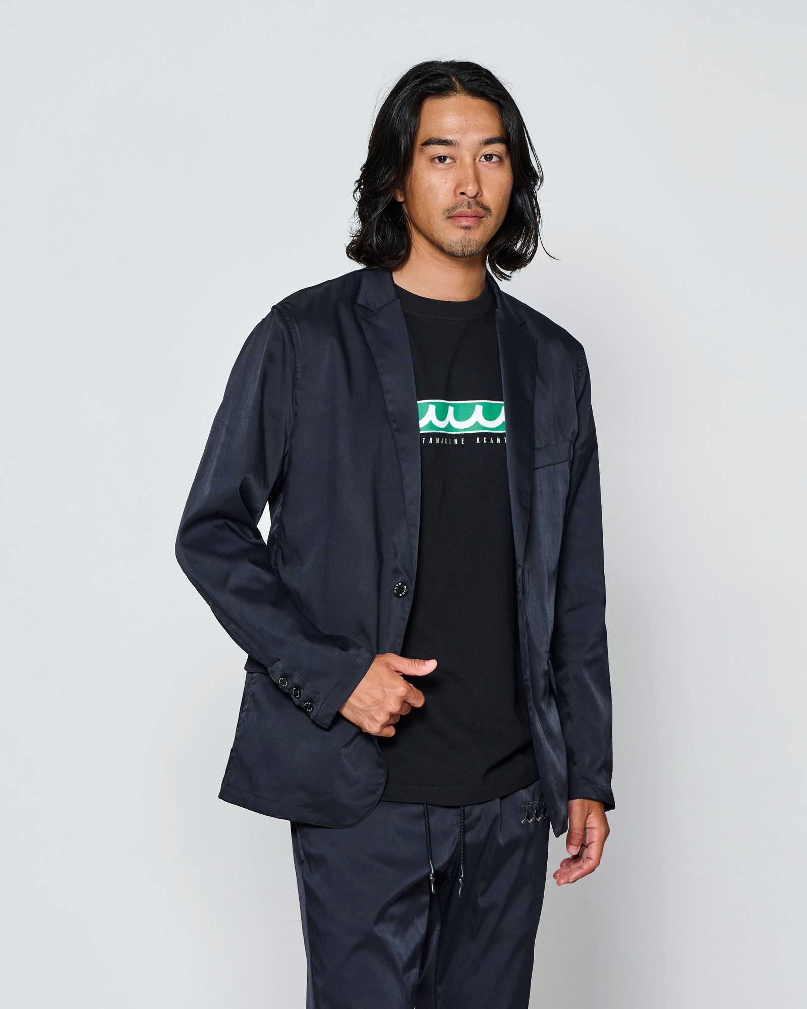 ☆先行予約☆muta MARINE × ACANTHUS  / テーラードジャケット /  Tailored Jacket / BLACK【MA2702】