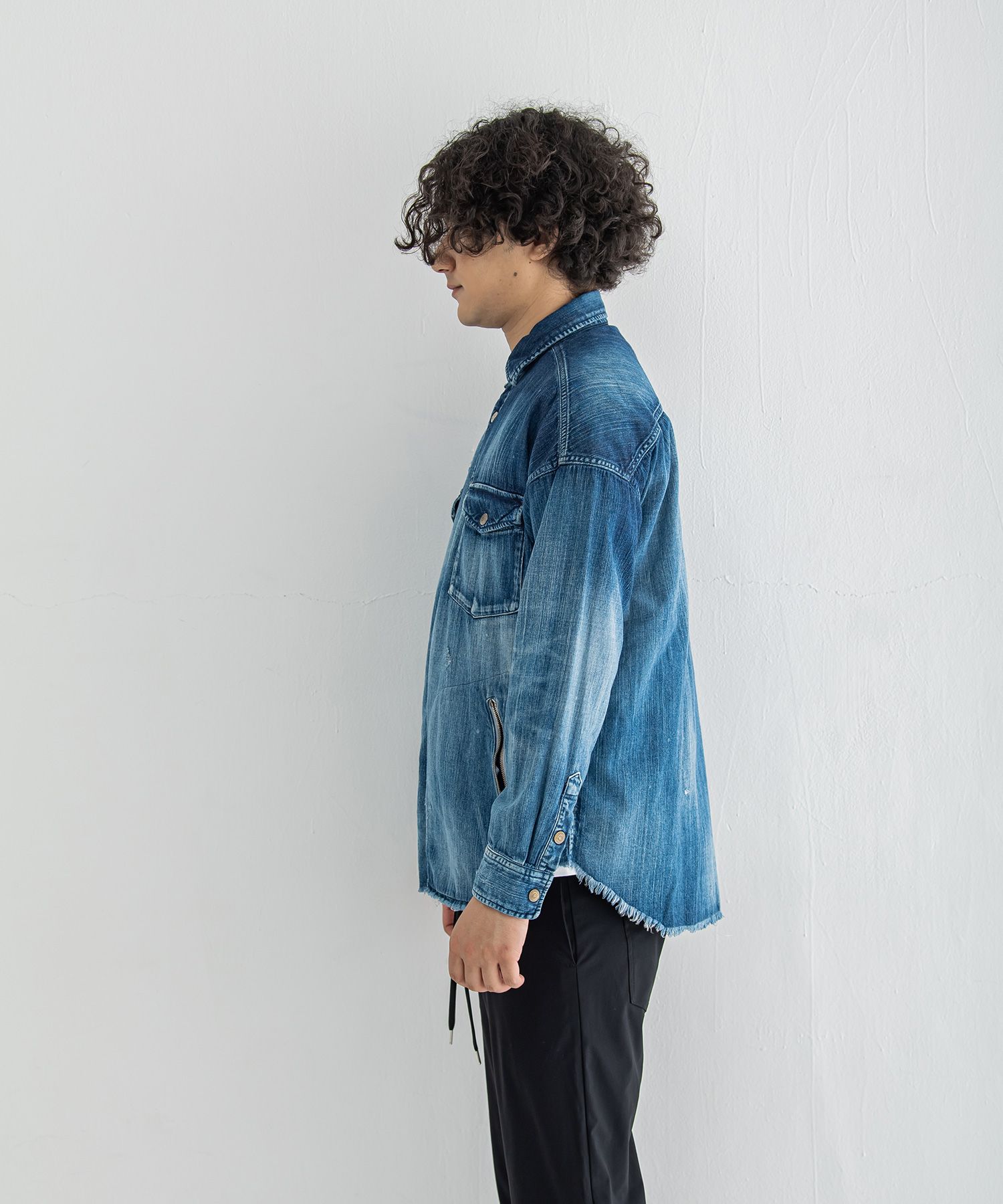 RESOUND CLOTHING - OVER DENIM shirts / DIND [RC29-SH-001] | femt