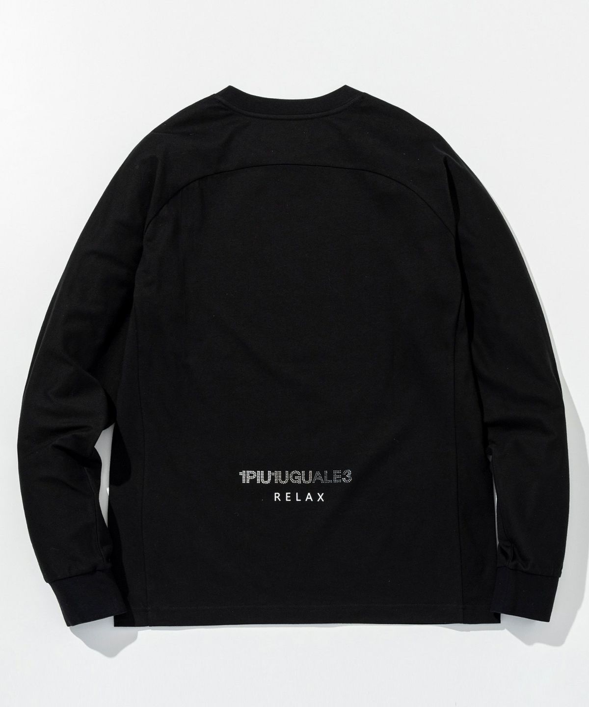 【ミッキーマウス】グラデーションラインストーンロングTシャツ / ブラック【UST-25142】