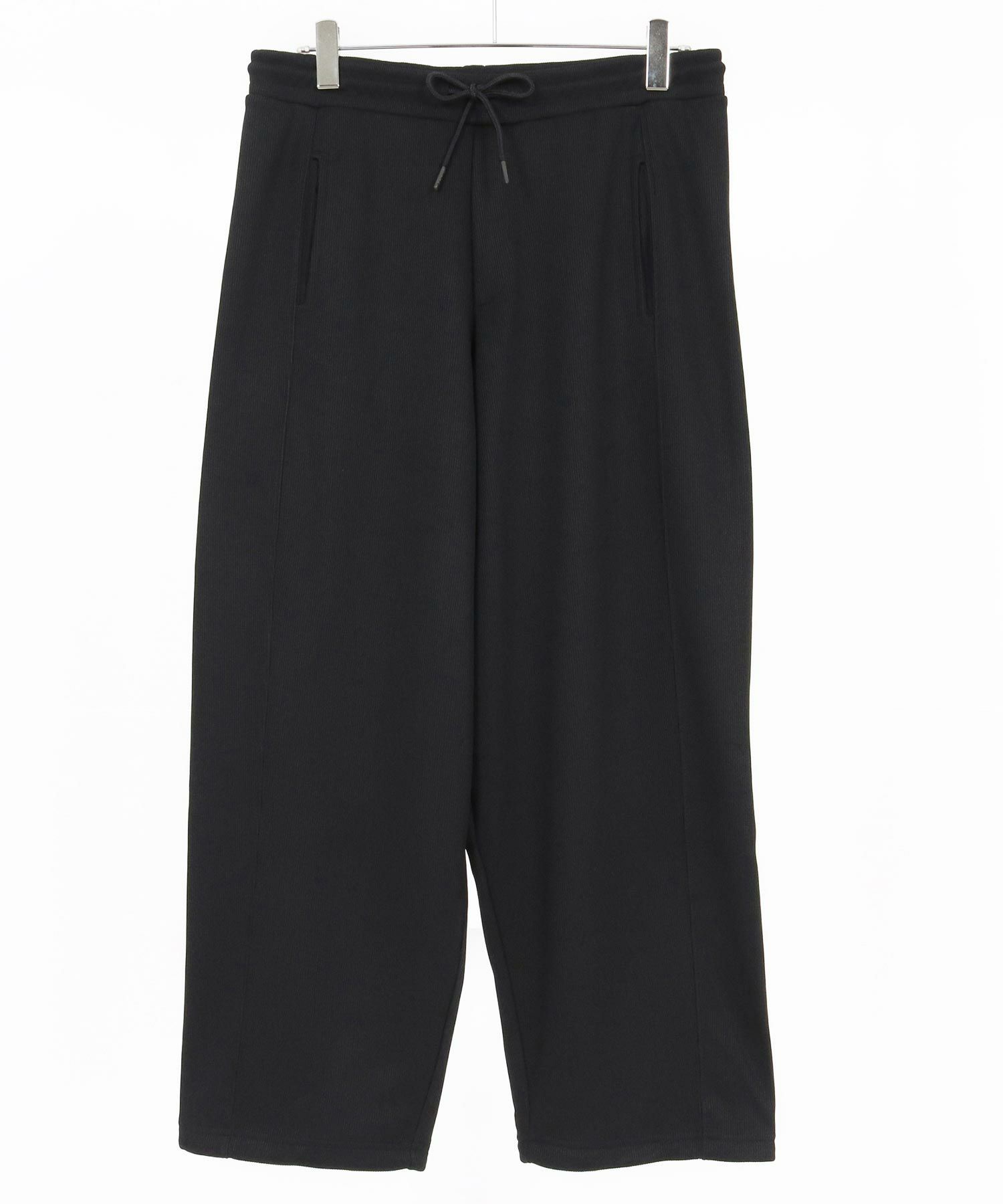 ドビー裏起毛ワイドパンツ / ブラック【131044】