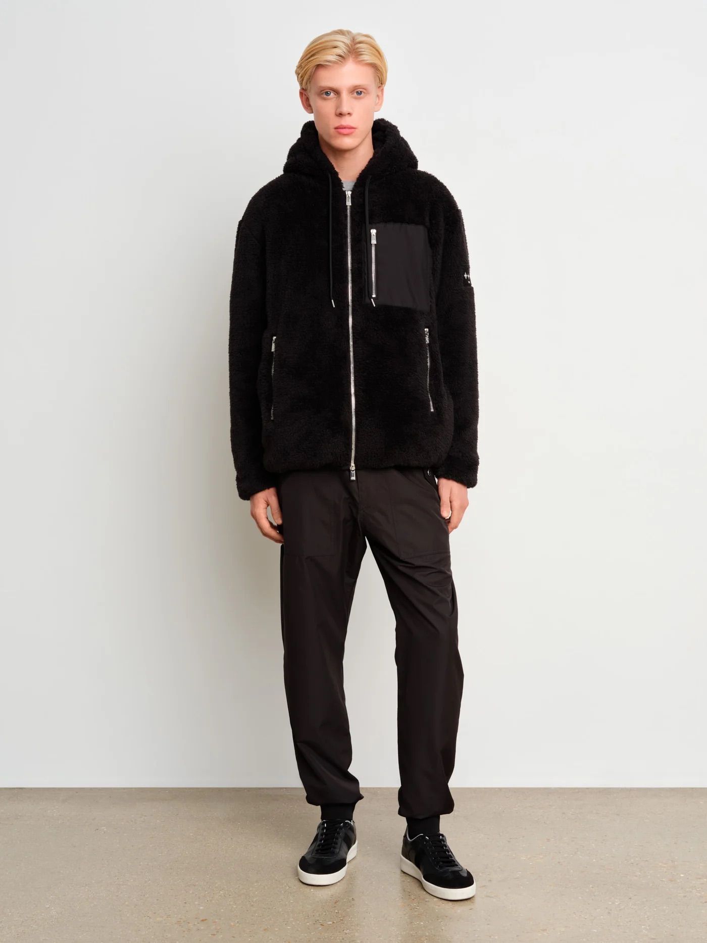 フード付き ボアブルゾン / MENFI /  メンフィ / BLACK [MJXA0212033588]