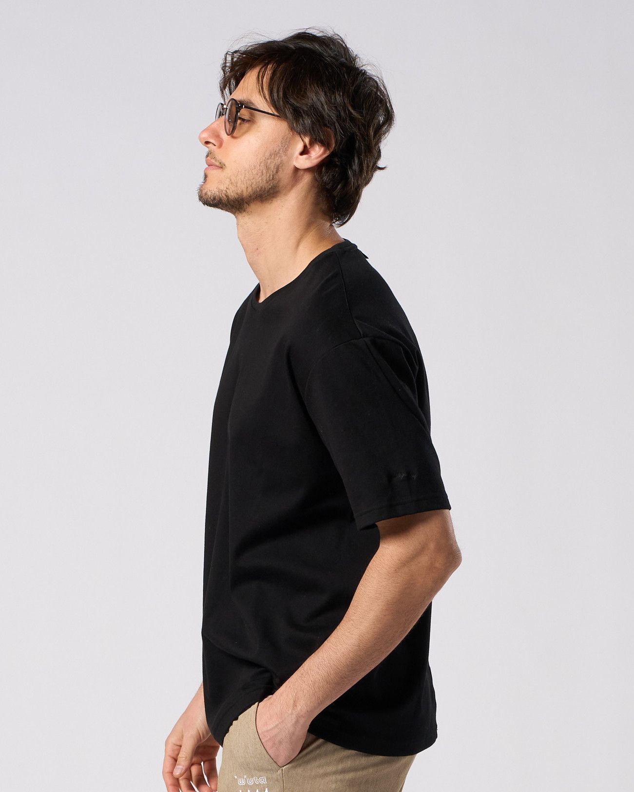 ☆先行予約☆ ラグジュアリーコットンクルーネック S/S  カットソー /  luxury cotton S/S / BLACK [7134 cj72i]