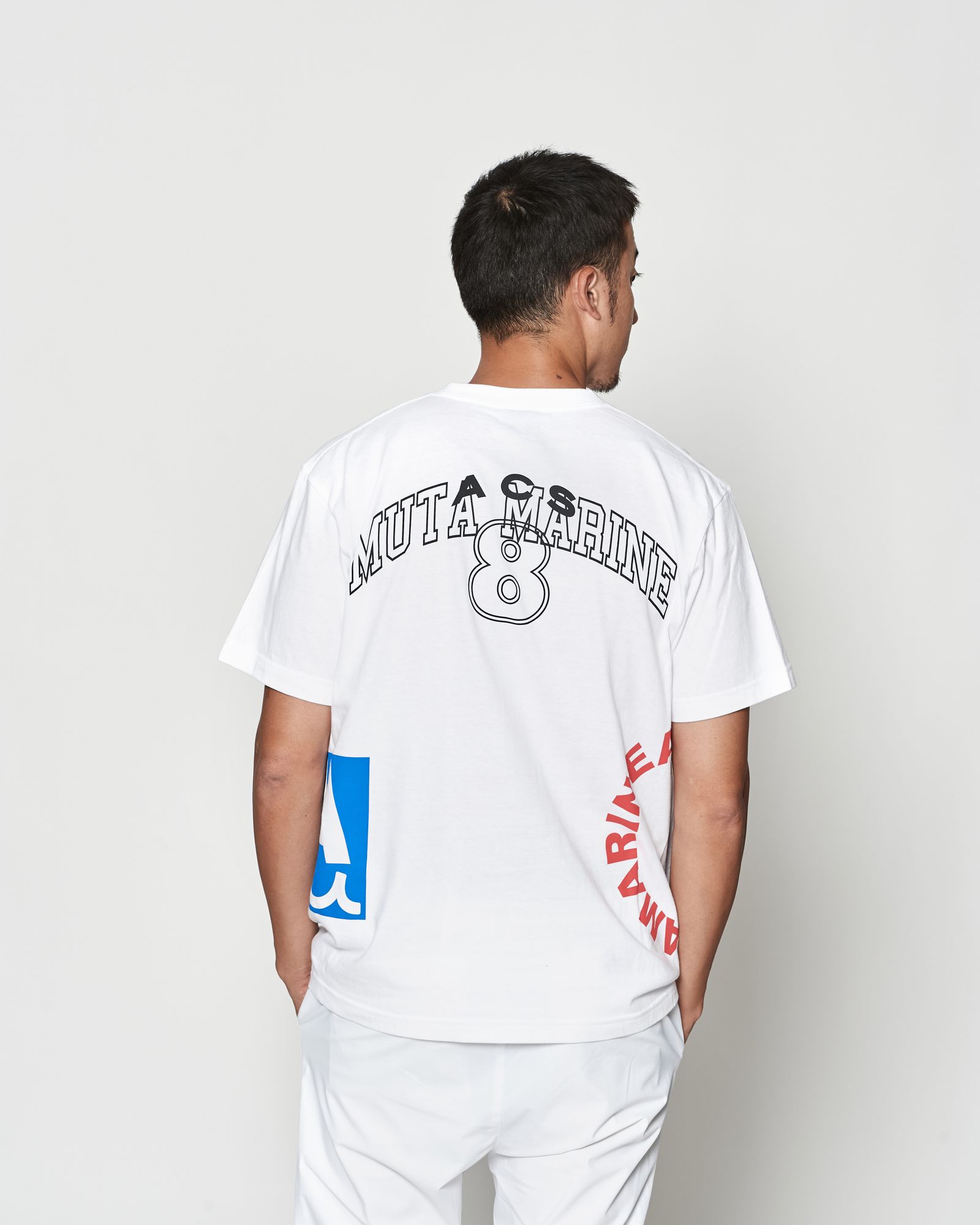☆先行予約☆muta MARINE × ACANTHUS  / テストプリントTシャツ  /  Test Print Tee / WHITE【MA2612】