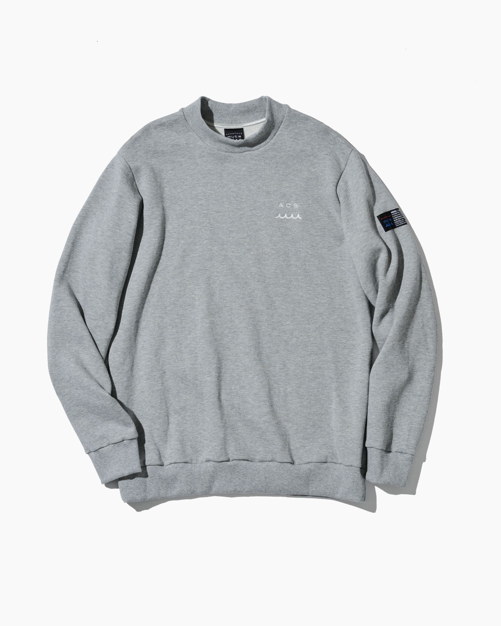 ☆先行予約☆ muta MARINE × ACANTHUS / モックネックスウェット / Mockneck Sweatshirts / GREY 【MA2655】