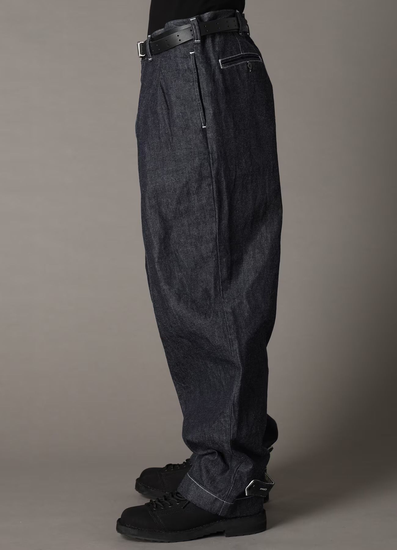 Ground Y×EDWIN 11oz INDIGO DENIM WIDE-TUCK PANTS WITH TAB DETAIL  / ワイドタックデニムパンツ / INDIGO [GX-P02-006-1]