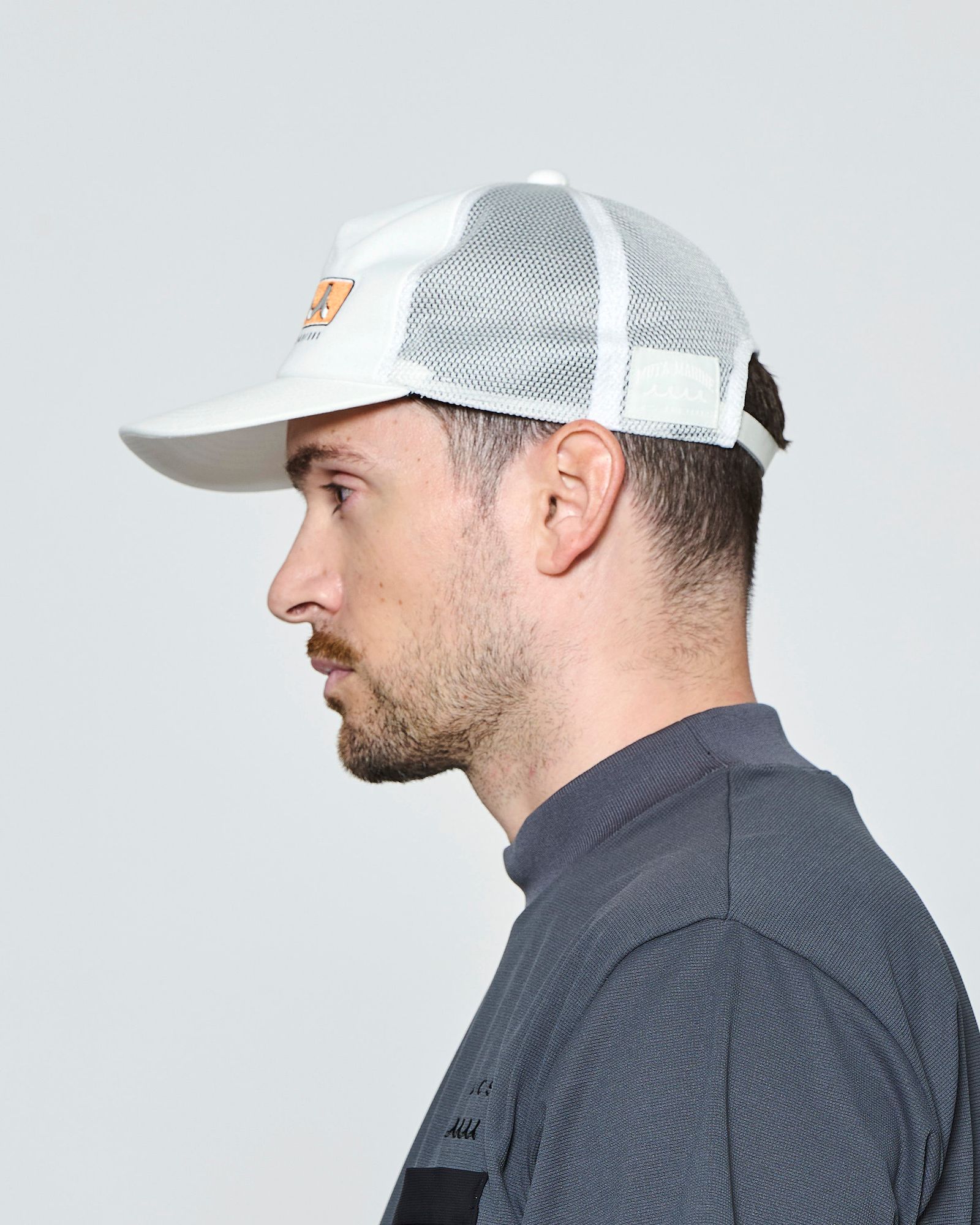☆先行予約☆muta MARINE × ACANTHUS  / ボックスロゴメッシュキャップ /  Box Logo Mesh Cap / WHITE【MA2721】