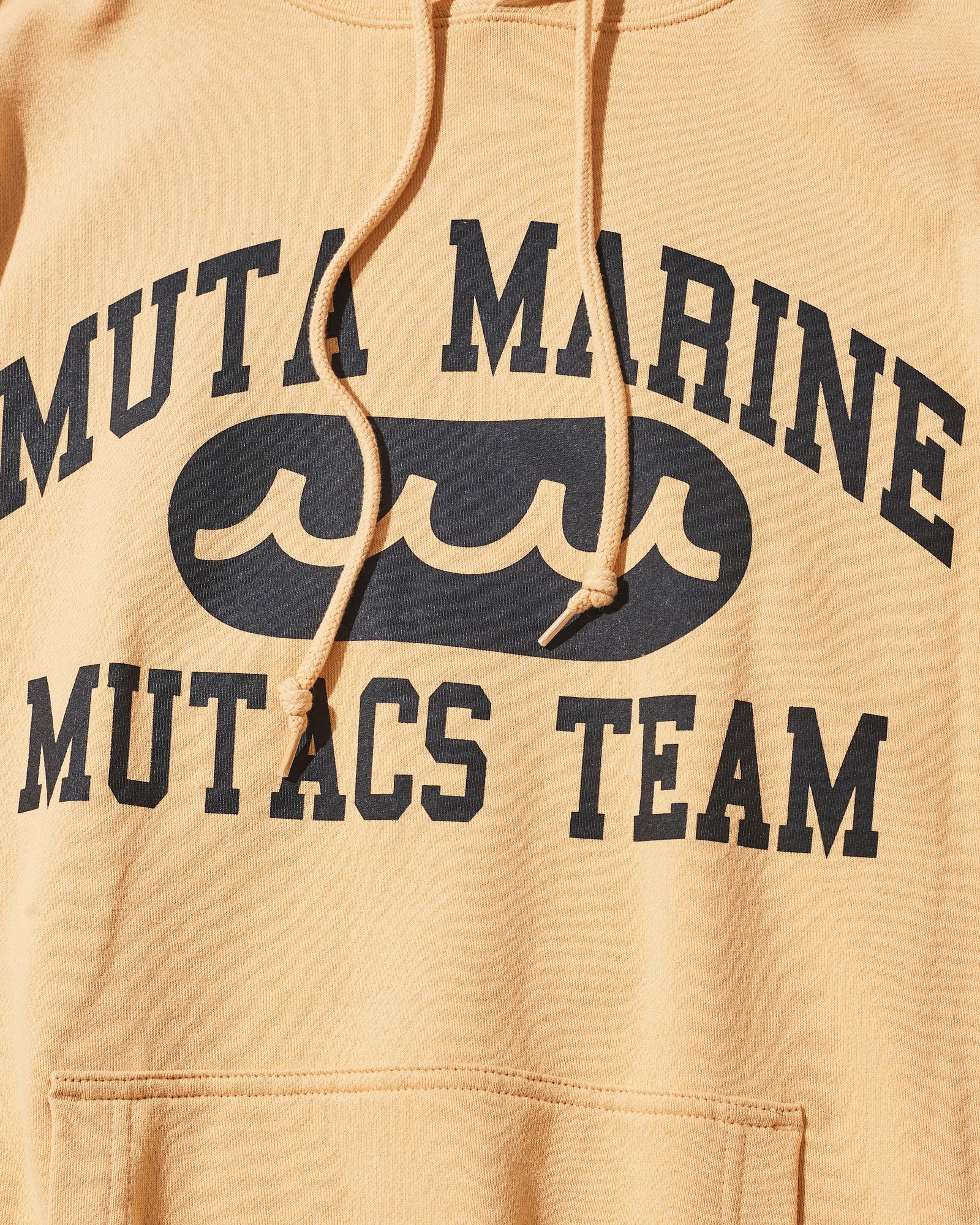 ☆先行予約☆muta MARINE × ACANTHUS  / カレッジロゴ スウェットジップフーディー / パーカー / College Logo Hooded Sweatshirt / YELLOW【MA2609】
