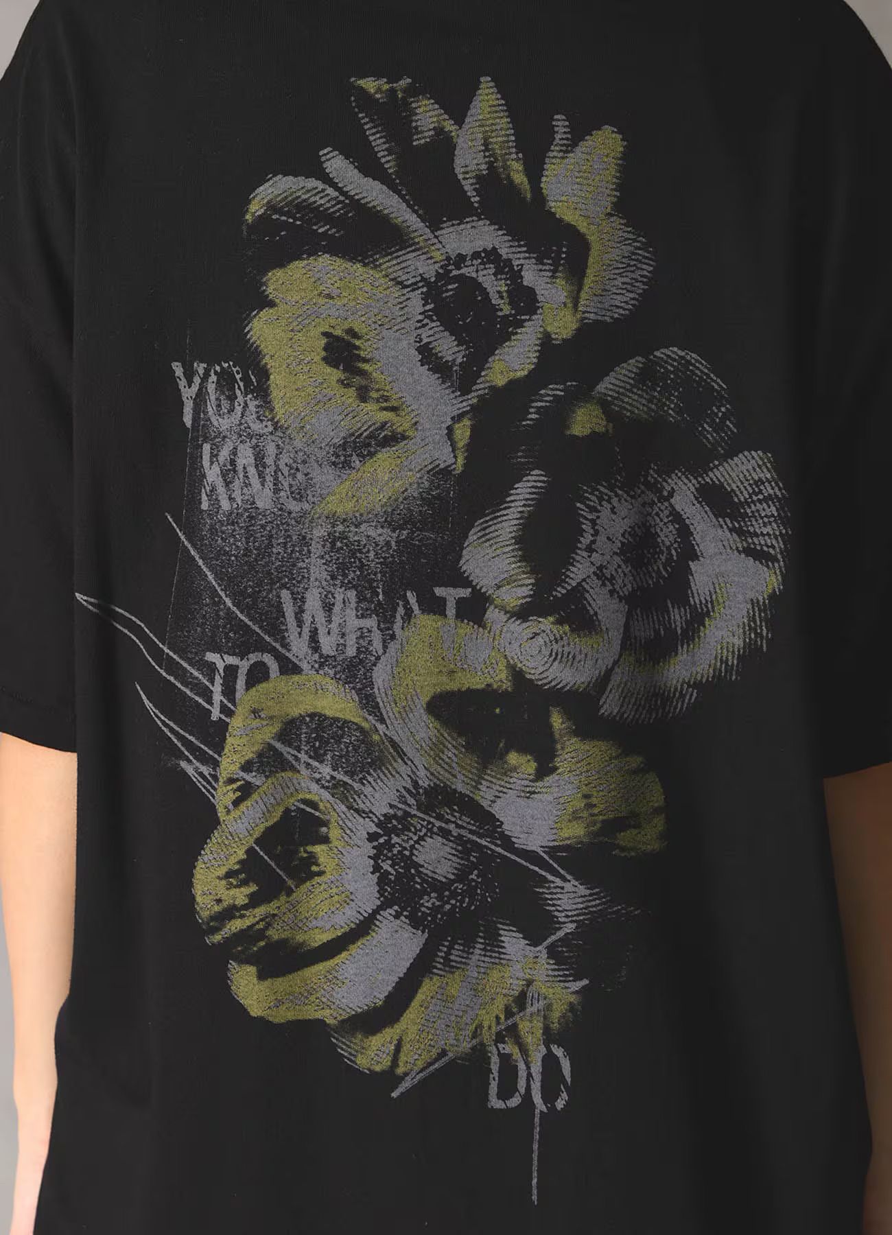 JERSEY POPPY T-SHIRT / BLACK [GK-T80-070-2]