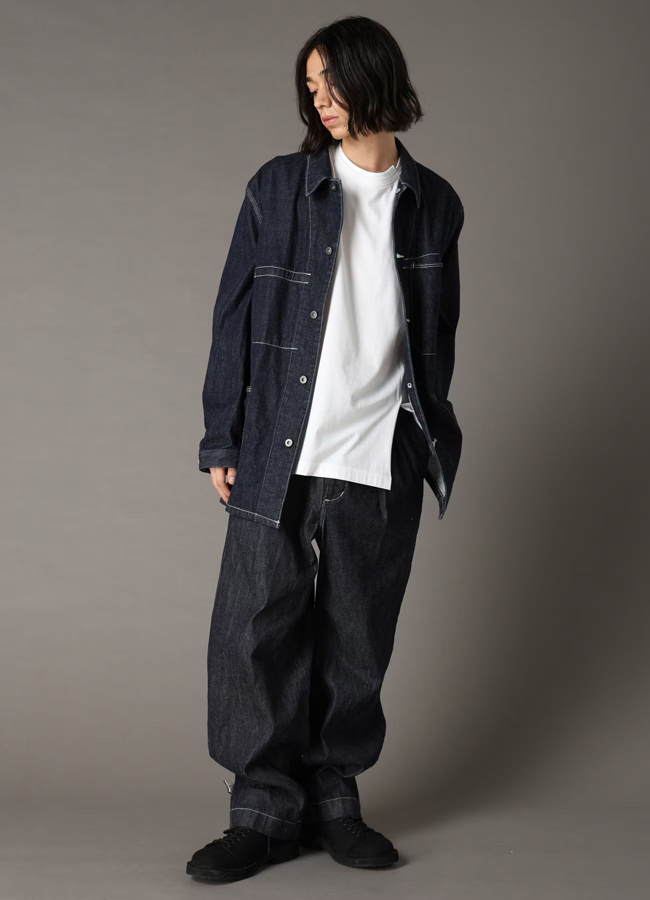 Ground Y×EDWIN 11oz INDIGO DENIM COVERALL  / デニムカバーオール / INDIGO [GX-Y01-006-1]