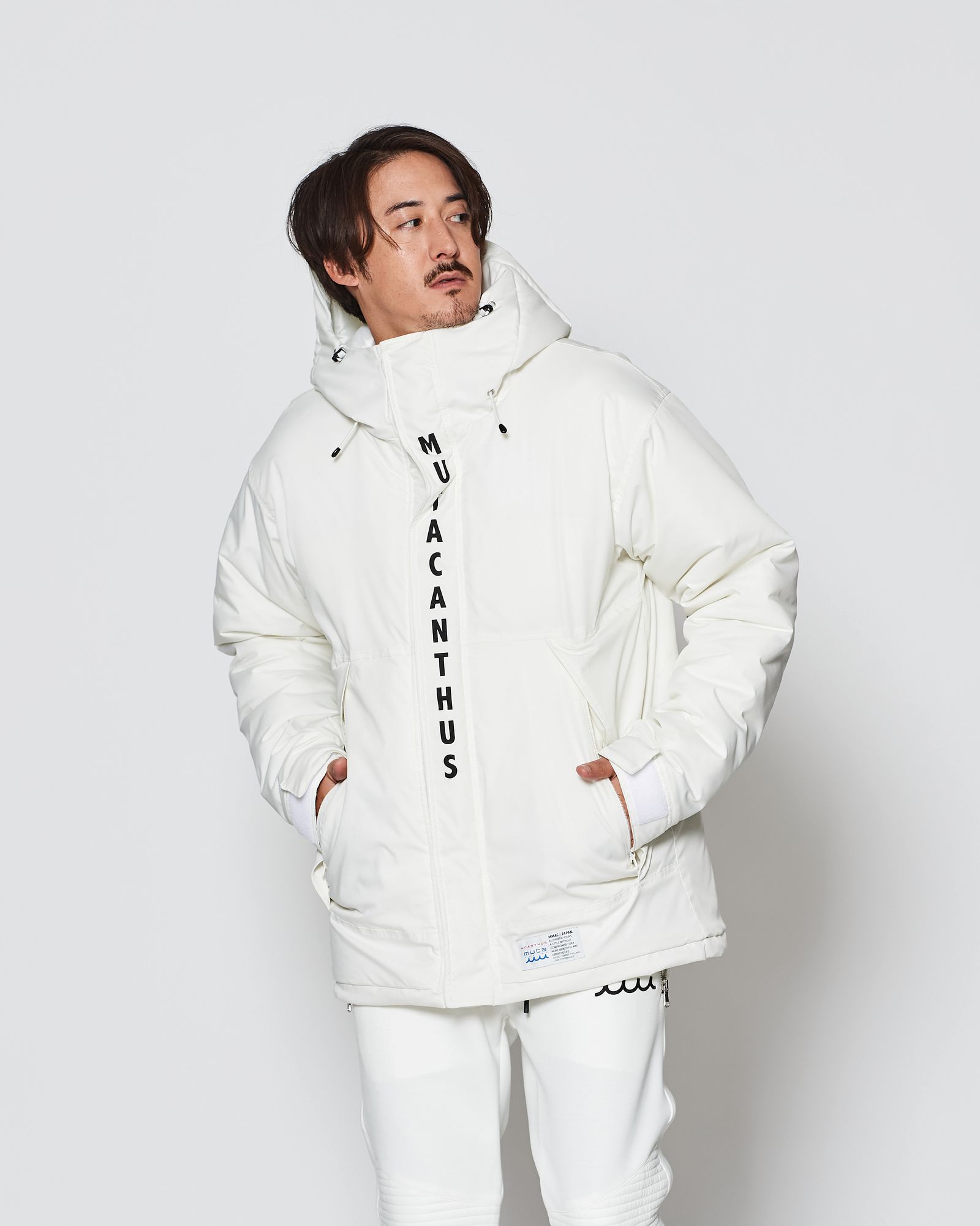 ☆先行予約販売2025年11月下旬～12月下旬頃入荷予定☆ ACANTHUS × muta MARINE / muta LIMONTA Mountain Puffy Jacket  / マウンテンパフィジャケット / WHITE 【MA2529】
