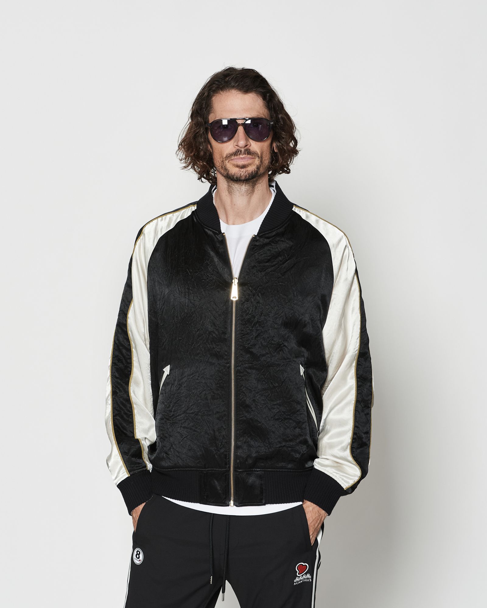 ☆先行予約☆muta MARINE × ACANTHUS  / リバーシブルスーベニアジャケット / Souvenir Jacket / BLACK 【MA2629】