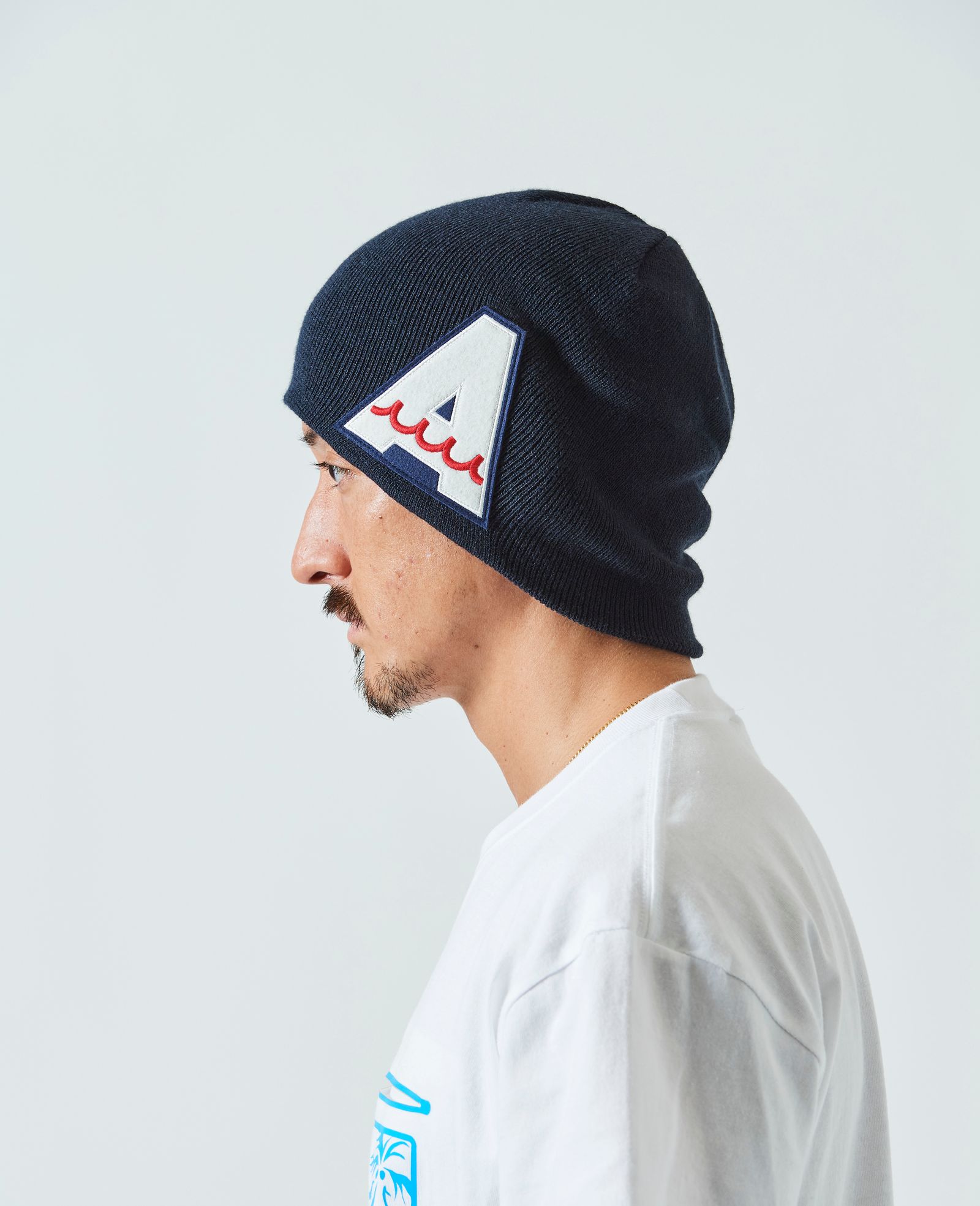 ACANTHUS - ACANTHUS x mutaMARINE / muta A Logo Back Pool Knit Cap