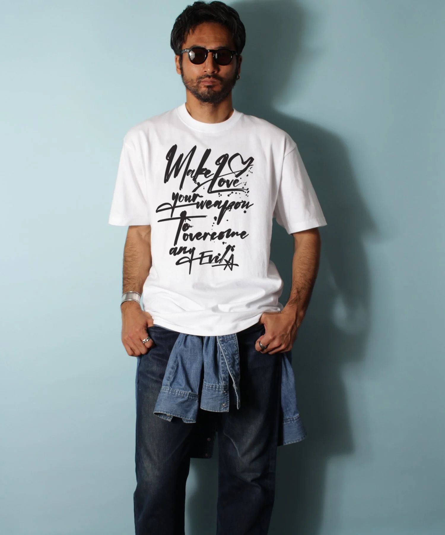 [MAKE LOVE] Tシャツ / WHITE [241718HW]