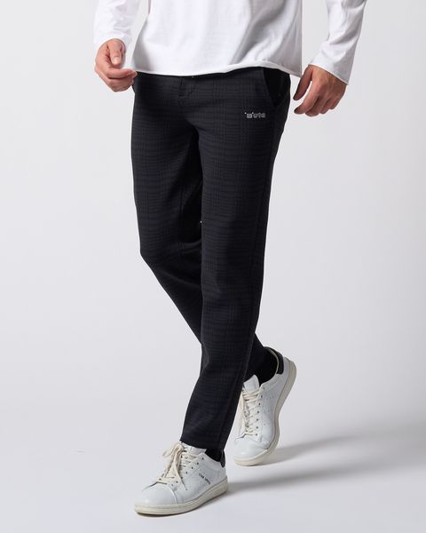 ☆先行予約☆ muta × wjk  / ニットイージースラックス / function knit easy slacks(jacquard check) / BLACK CHECK [504 mw08j]