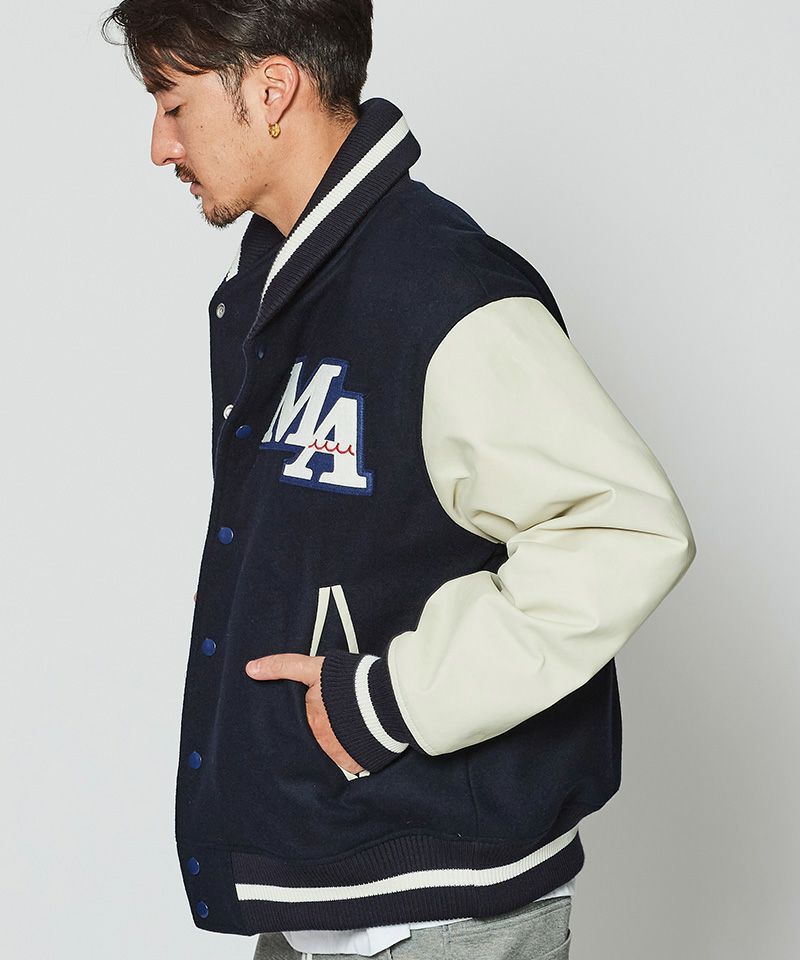 muta MARINE x ACANTHUS / muta Studium Jacket / スタジアムジャケット / NAVY / MA2425