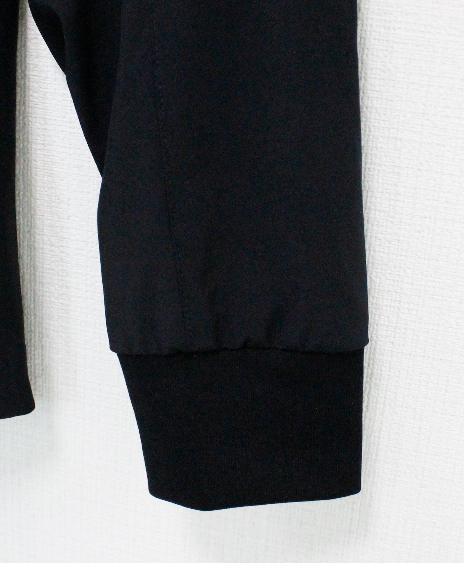 バイカラーランニングパーカー / ブラック【USO-26034】