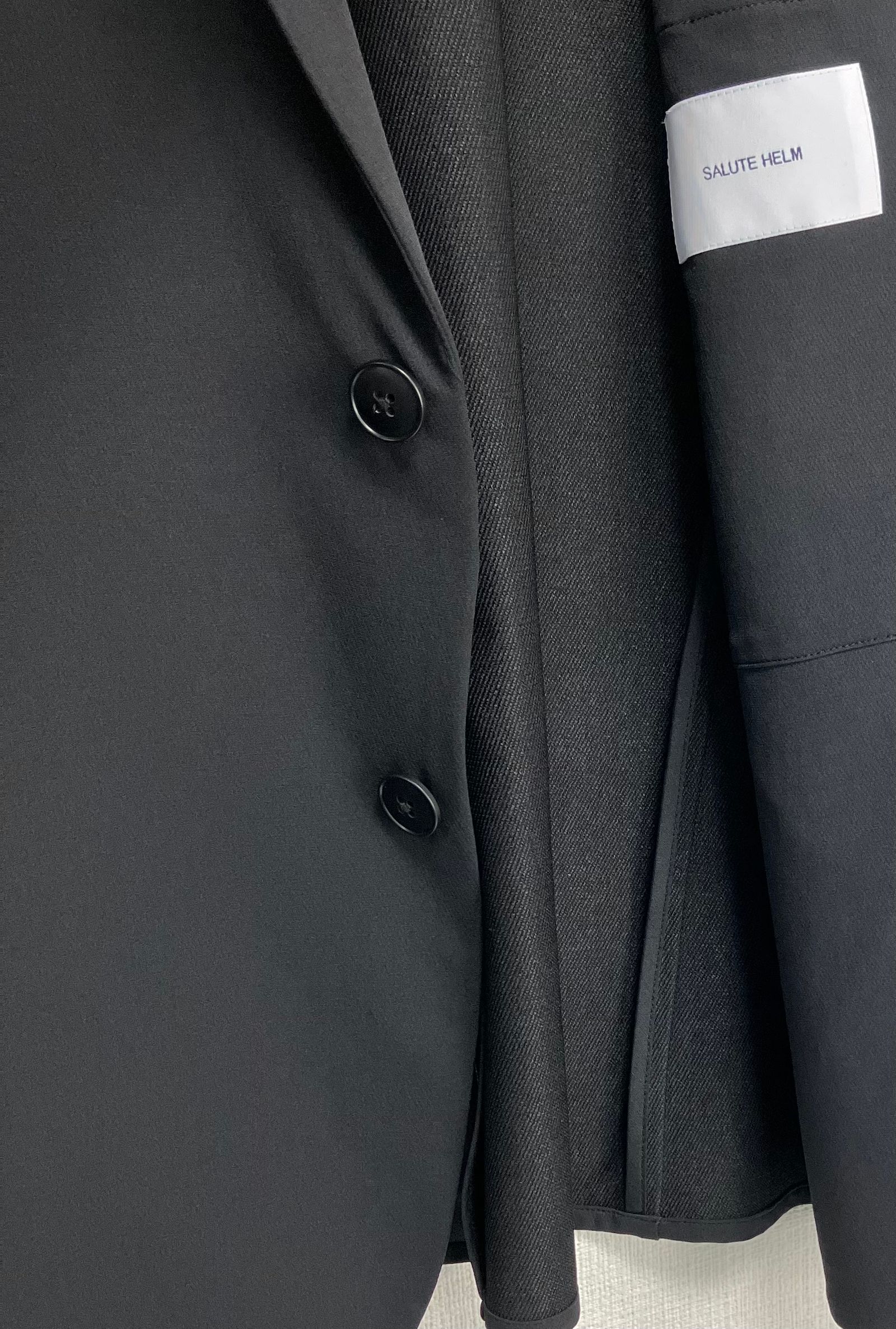 N/Peダブルクロスストレッチ イージージャケット / ブラック [26003]