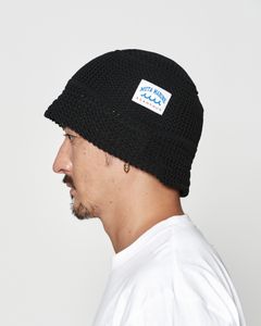 ☆先行予約☆muta MARINE × ACANTHUS  / メッシュニットバケットハット / Mesh Knit Bucket Hat / BLACK 【MA2624】