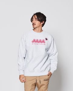 ☆先行予約販売2025年9月下旬～10月下旬頃入荷予定☆ ACANTHUS × muta MARINE / muta sweet muta Crewneck Sweatshirt / スウェット / GRAY 【MA2546】