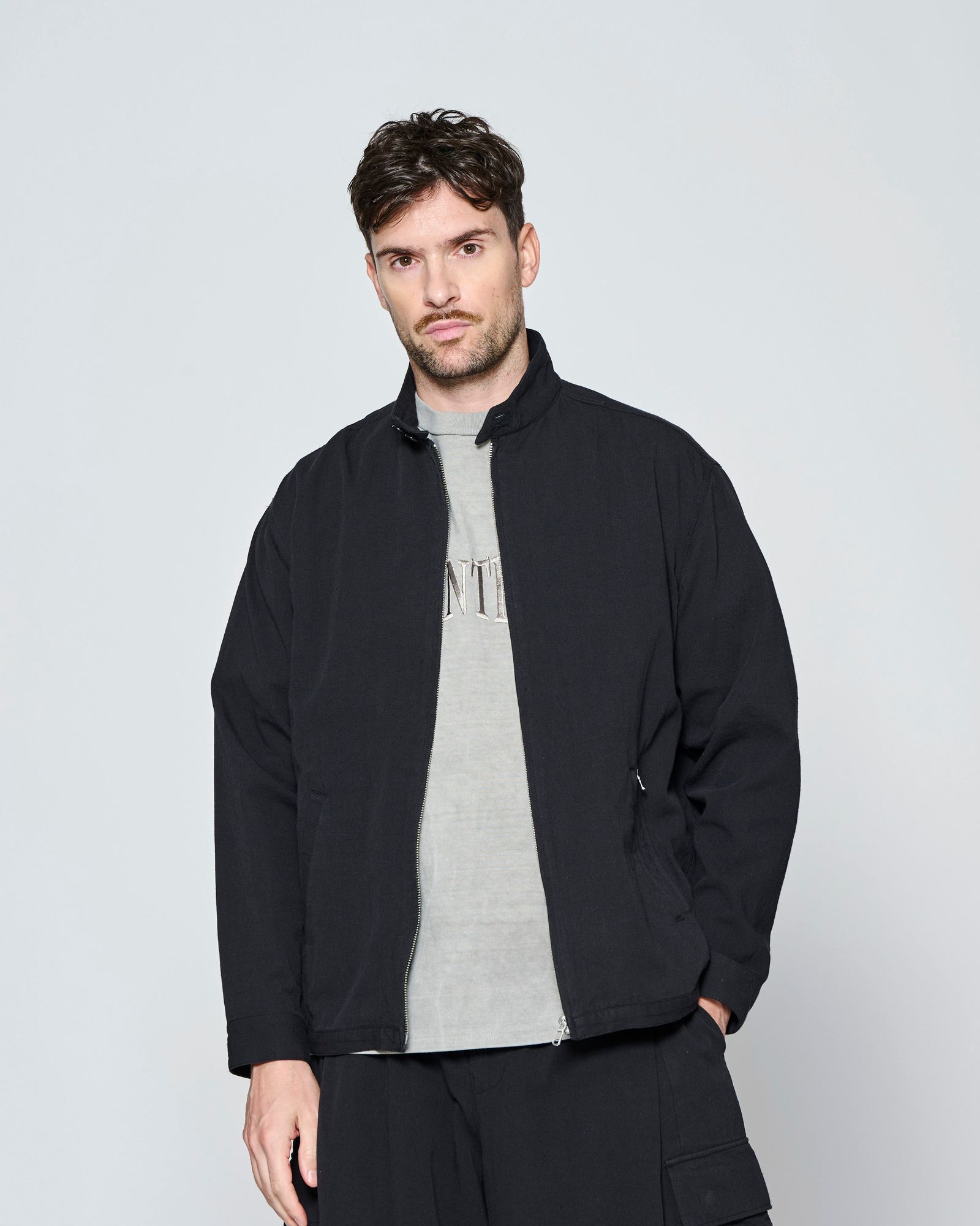 ☆先行予約☆ ハリントンジャケット  /  Harrington Jacket / BLACK 【JK2702】