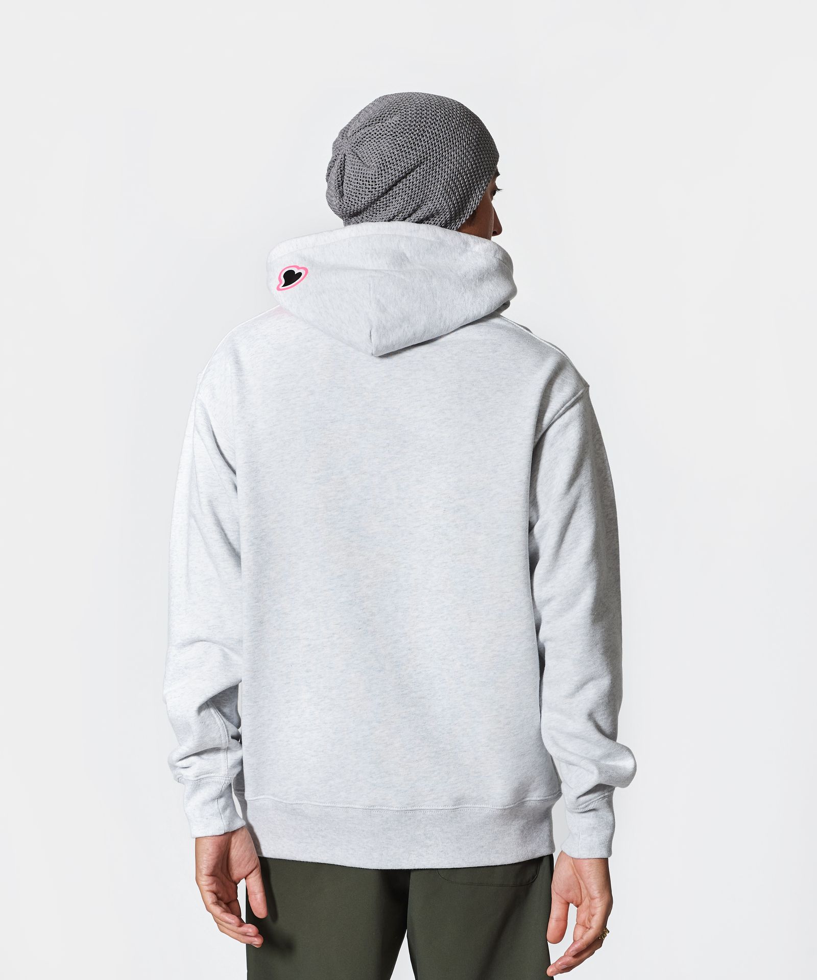 ACANTHUS × muta MARINE / muta sweet logo hoodie / スウェットプルオーバーパーカー / GREY【MA2525】