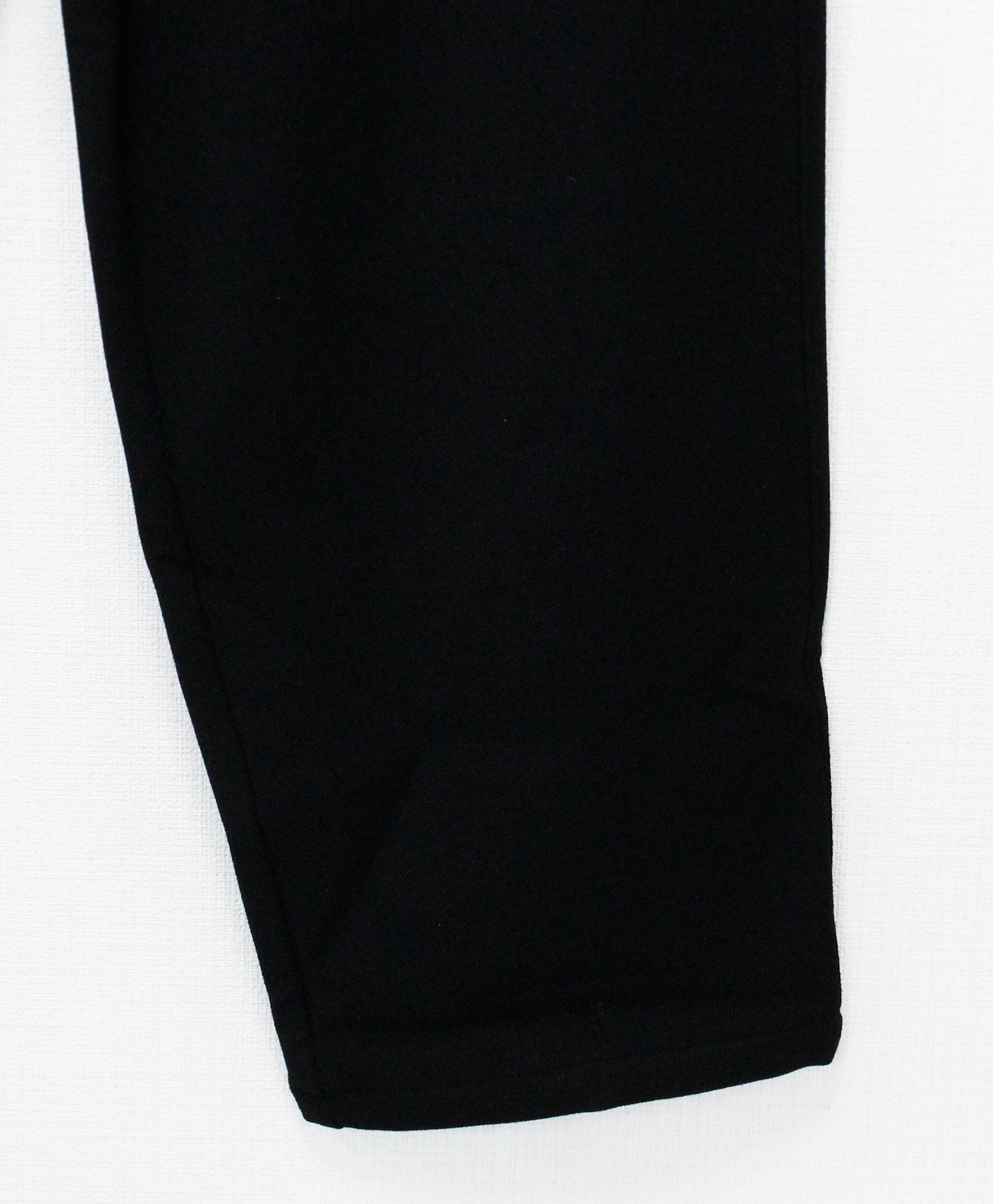 VISLYカシミヤタッチワンタックワイドパンツ / ブラック[65512]