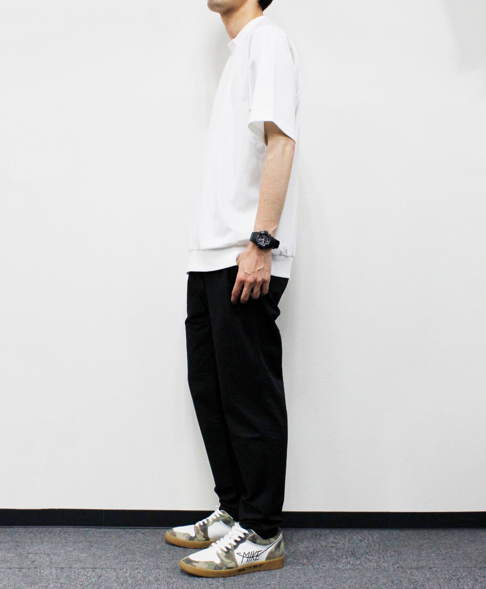 ヴィンテージナイロン リラックスイージーパンツ / ブラック[66010]