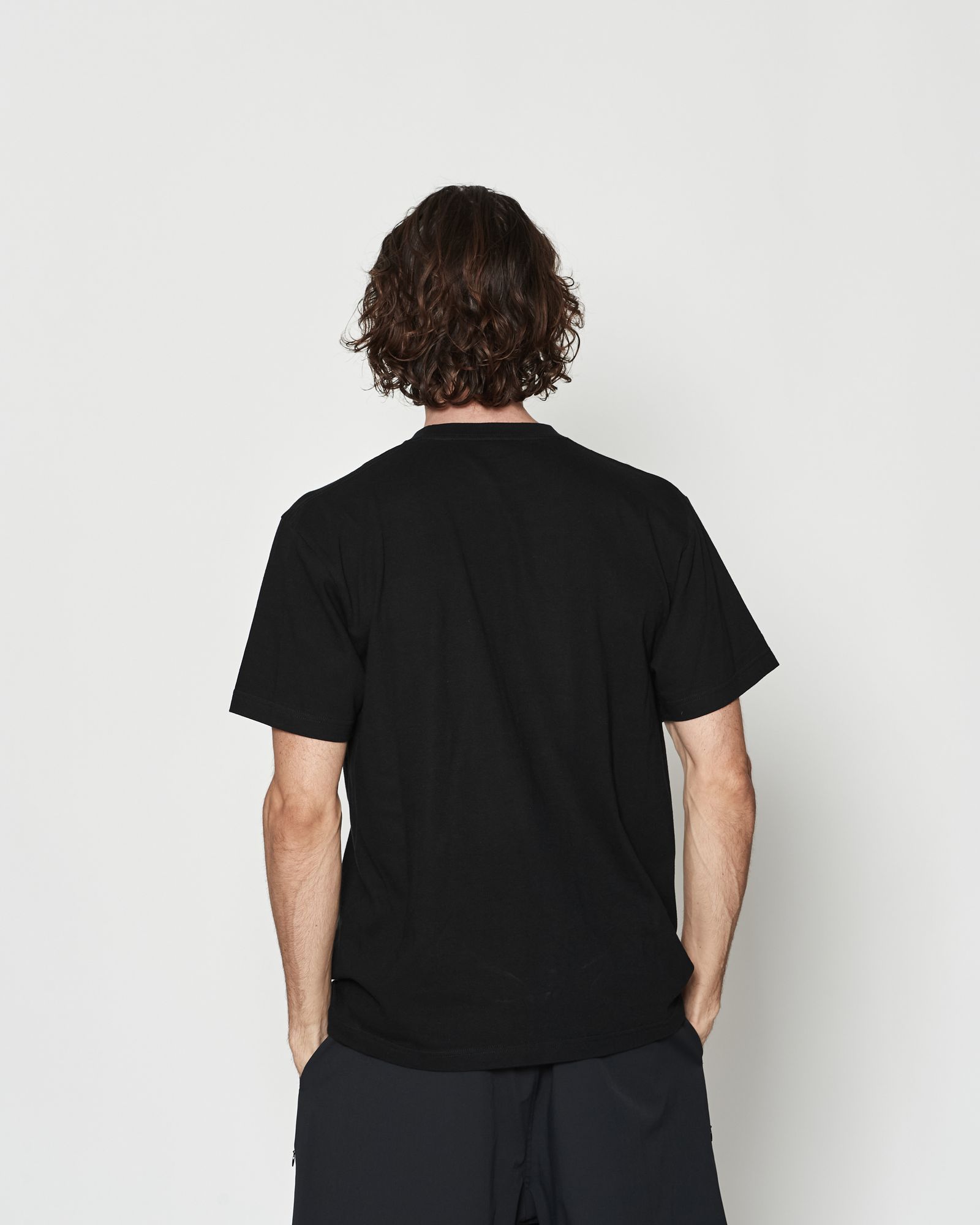 ☆先行予約☆ メッシュトリミングポケットTシャツ  /  Mesh Trimming Pocket Tee / BLACK【CT2605】