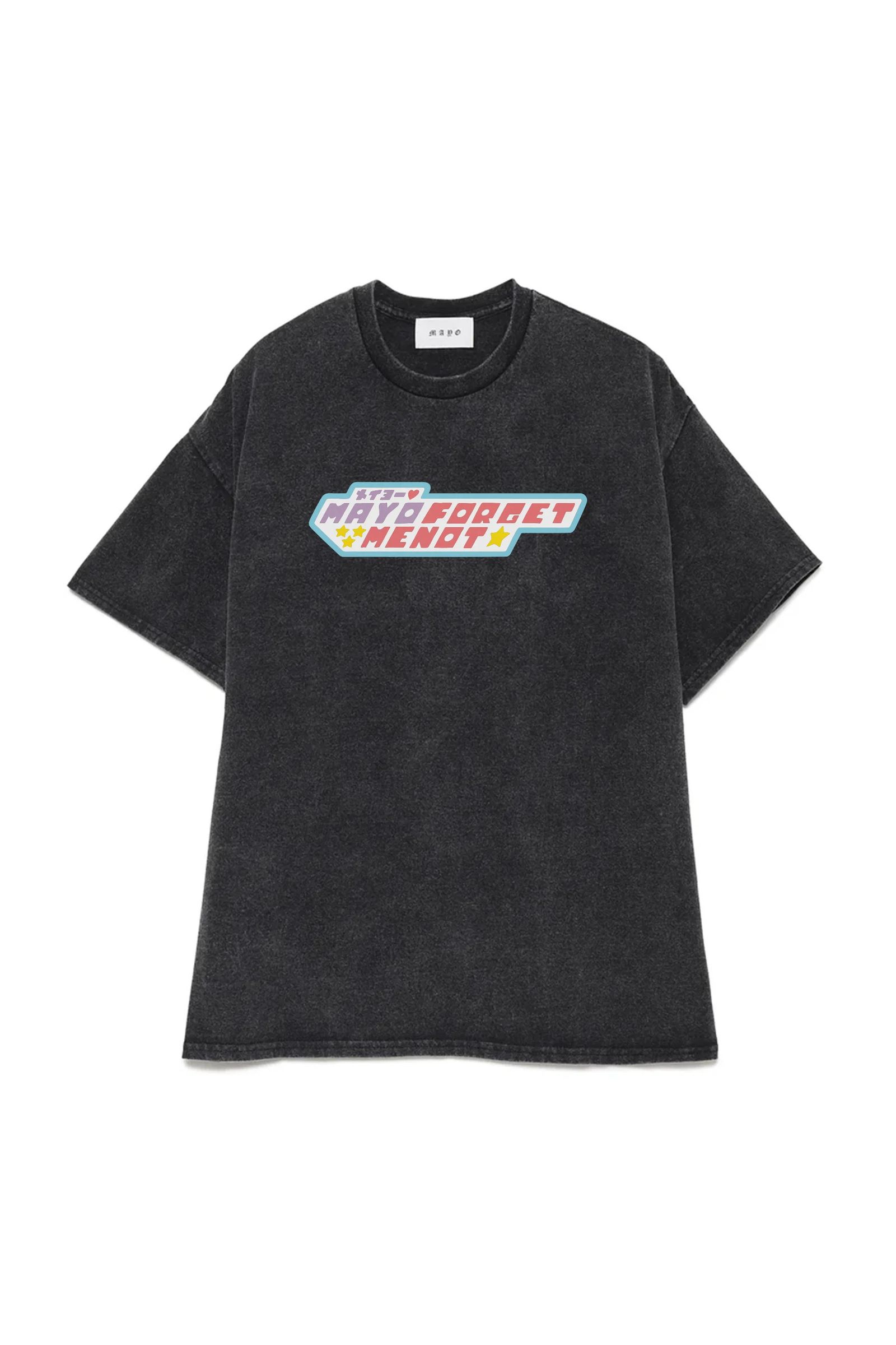 メイヨーパワーパフプリントTシャツ / MAYO POWERPUFF PRINT SHORT SLEEVE TEE  / フェードブラック [26MY-ST004]