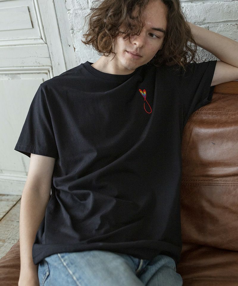 Tシャツ / Tiphanie2 / BLACK x RED RAINBOW