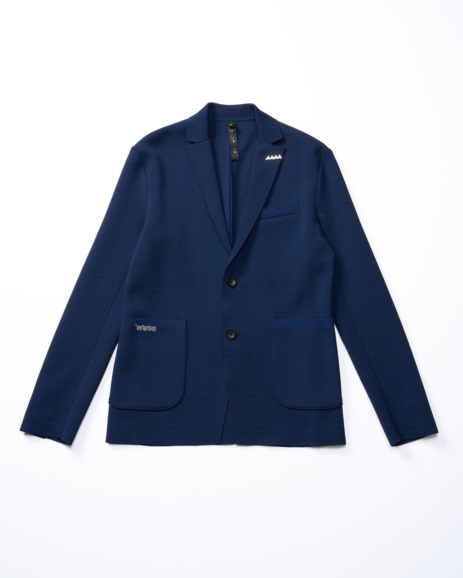 ☆先行予約☆ muta × wjk  / ニットジャケット / function knit jacket (jacquard check) / NAVY CHECK [207 mw08j]