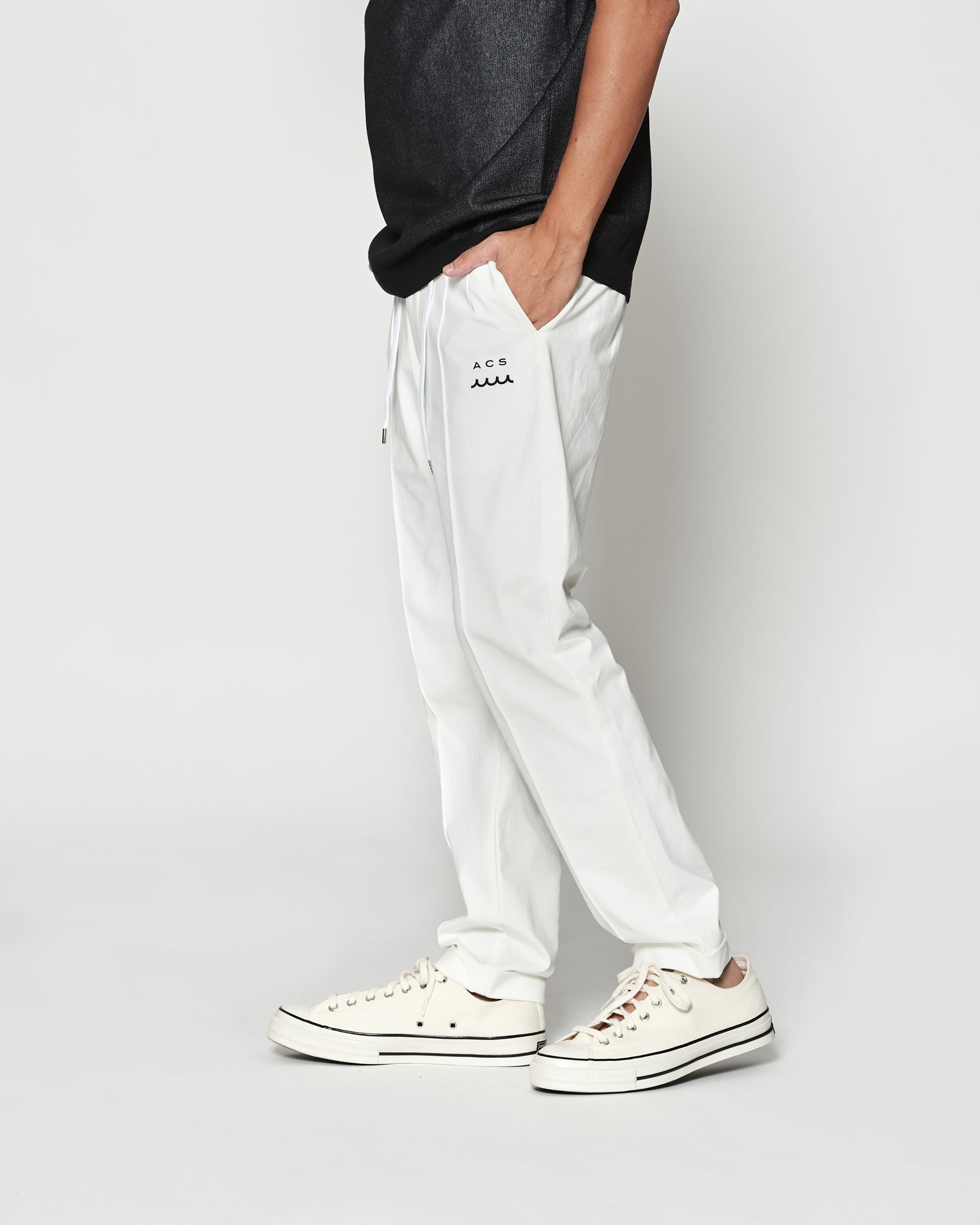 ☆先行予約☆muta MARINE × ACANTHUS / イージータイトスラックス / Easy Tight Slacks / WHITE 【MA2631】