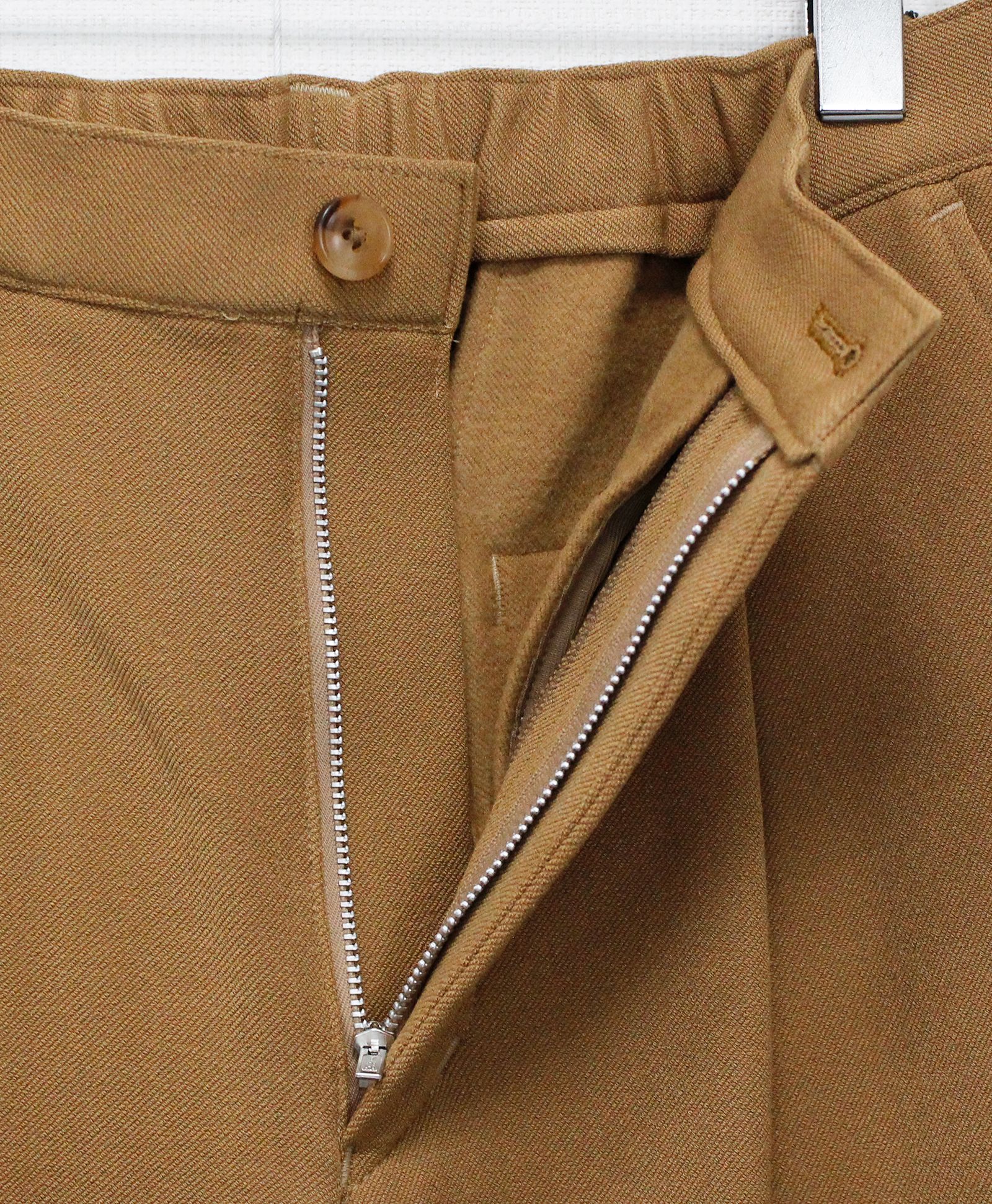 VISLYカシミヤタッチワンタックワイドパンツ / キャメル[65512]