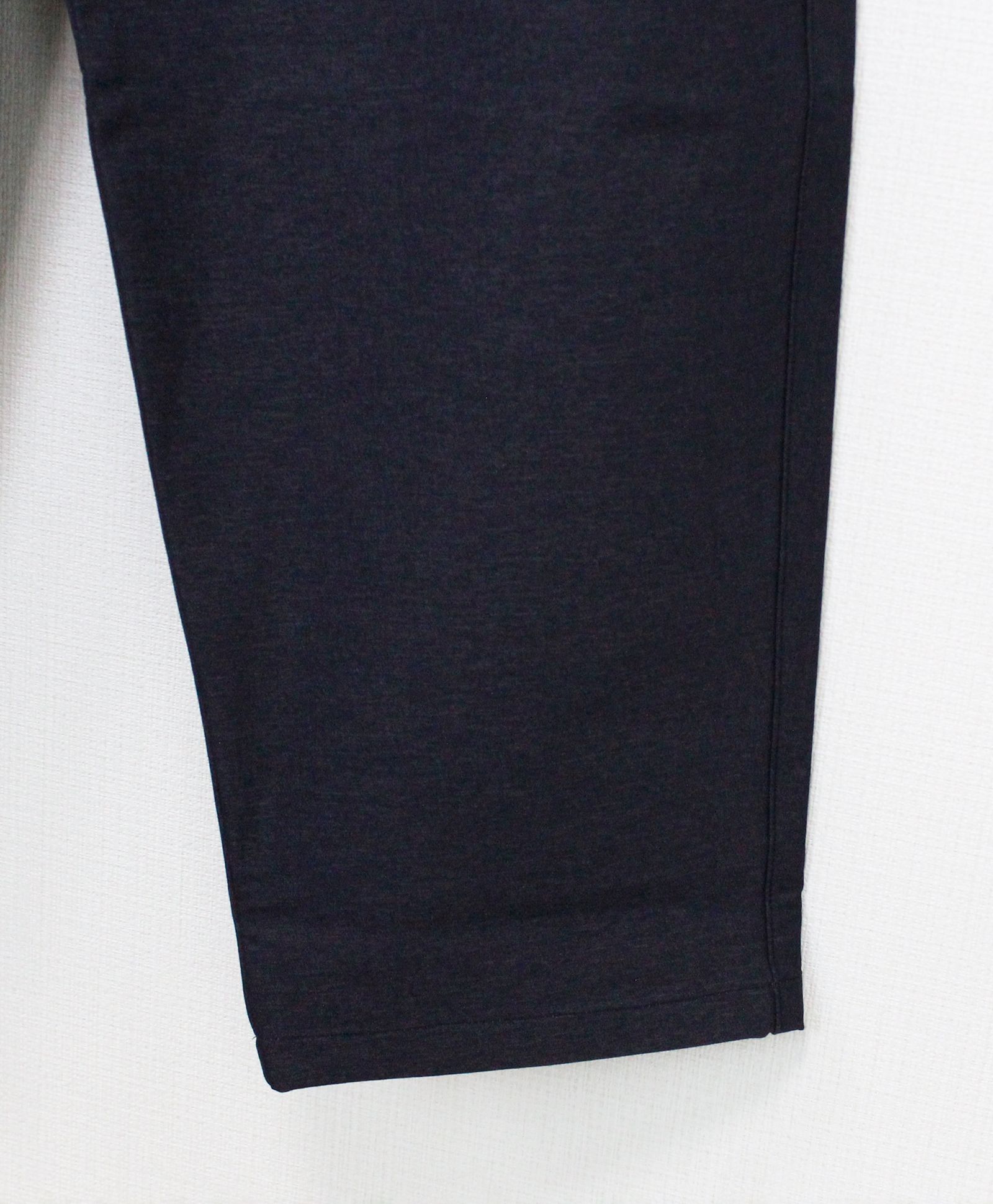 N/Peダブルクロスストレッチ ワンタックワイドパンツ / チャコールグレー [66003]