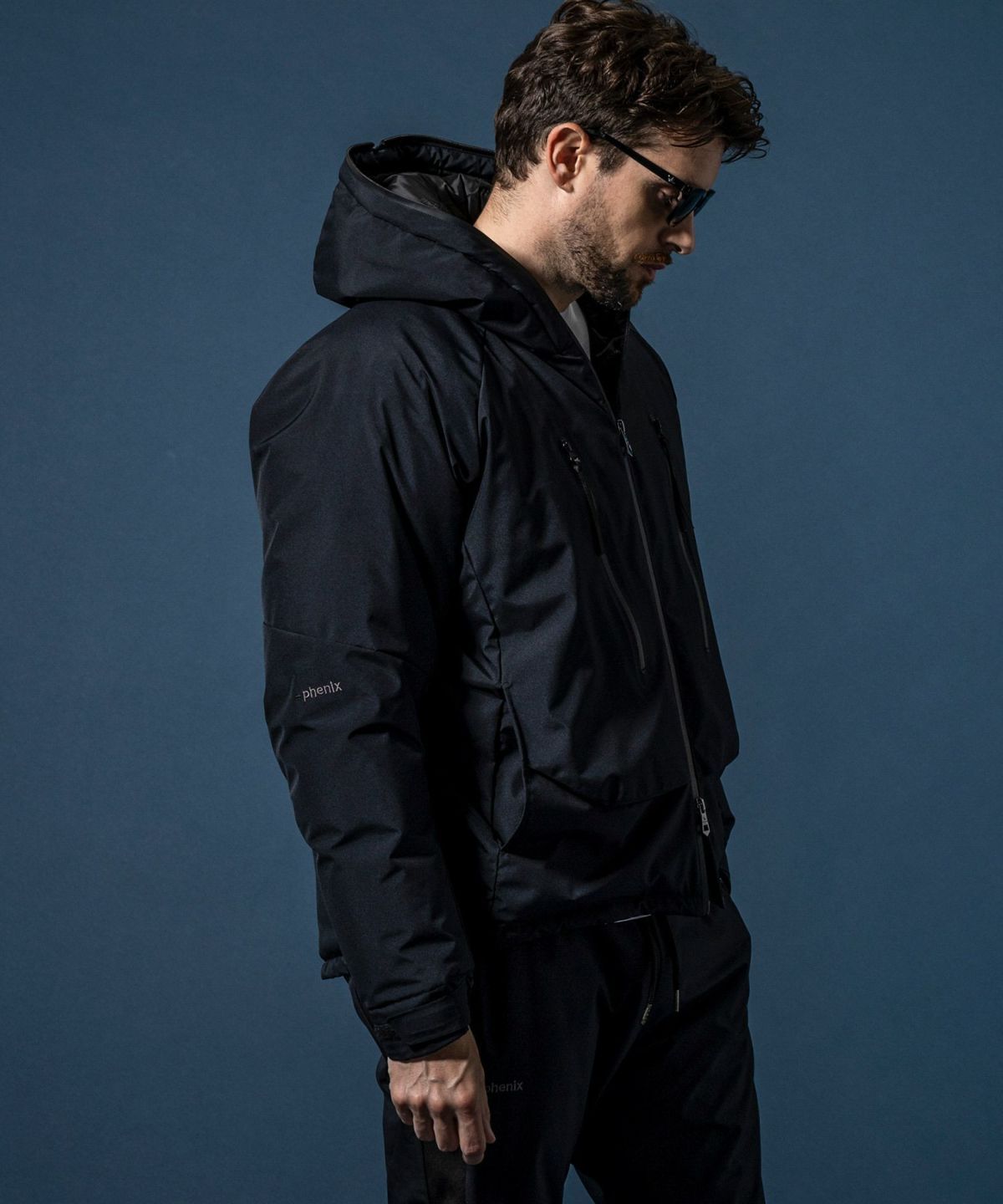 +phenix / ダウンパーカー WINDSTOPPER プロダクト by GORE-TEX LABS /ウィンドストッパー/ゴアテックス / ブラック 【USO-25133】