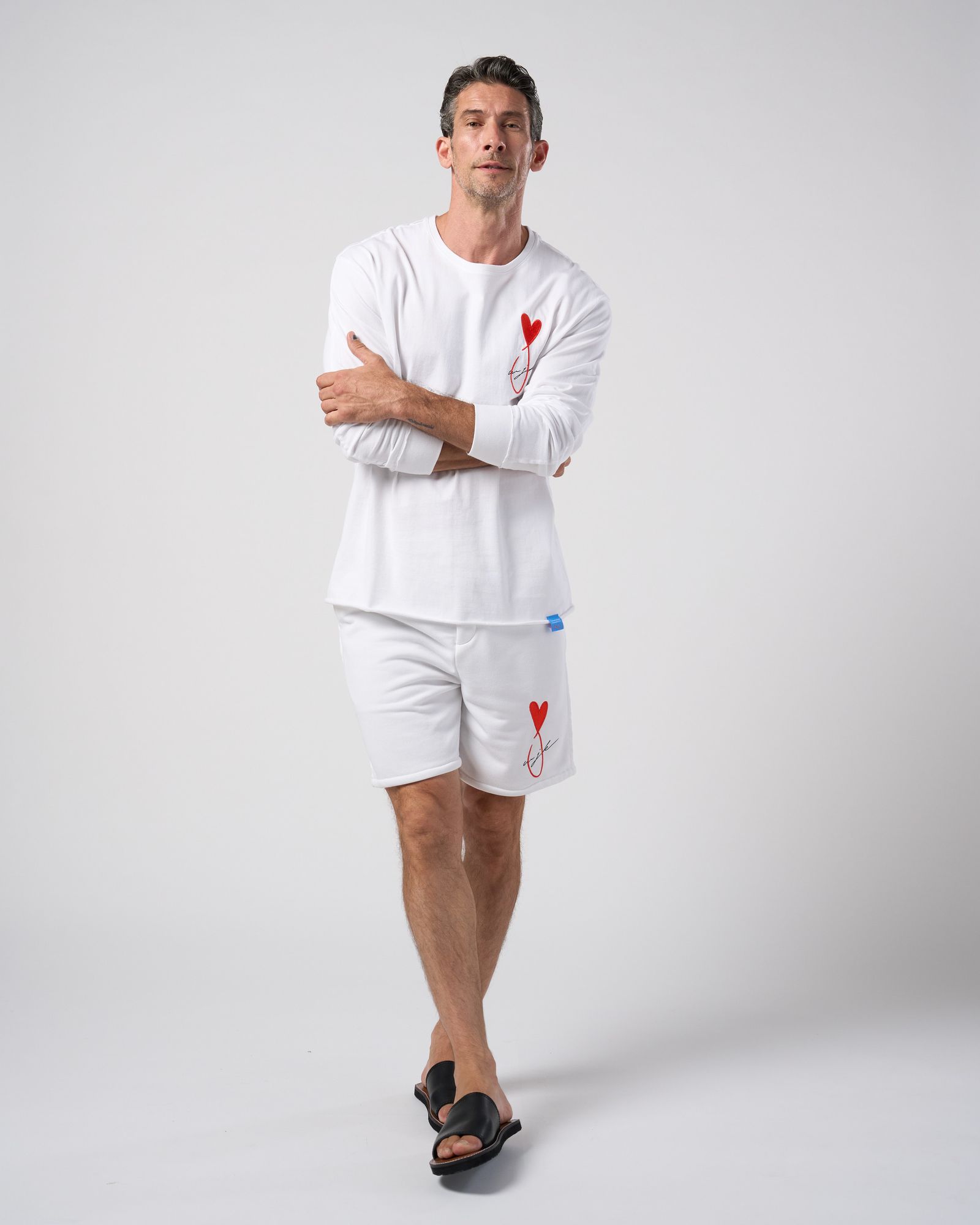 ☆先行予約☆Maison Honoré Paris× wjk  / ハートフィッシュフレンチテリーショーツ / heart fish dry french terry shorts / white 【505 hw03k】