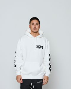☆先行予約☆ muta MARINE × ACANTHUS /アームプリントフーディー /パーカー / Arm Print Hooded Sweatshirt / WHITE 【MA2657】