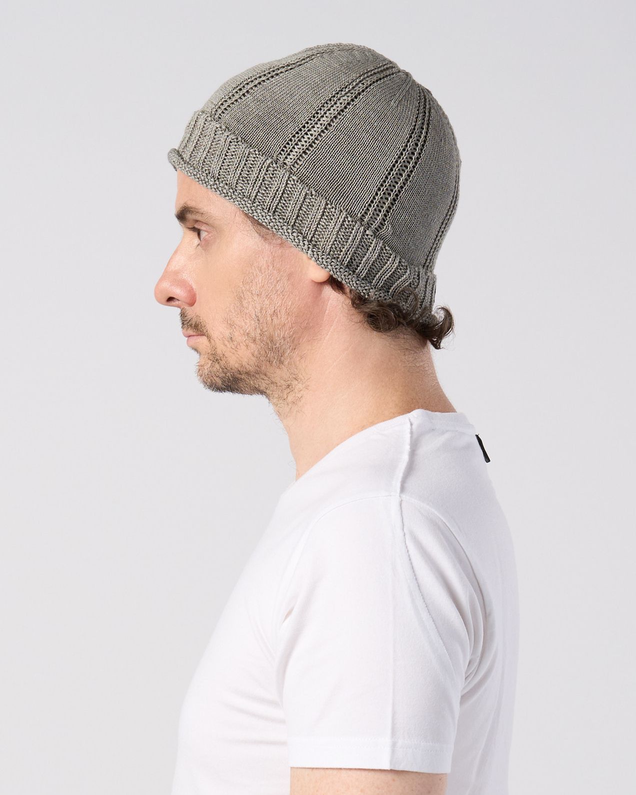 ☆先行予約☆ wjk  / ストライプニットビーニー / ニットキャップ / GIMA stripe knit beanie / dust gray【8004 kw86k】