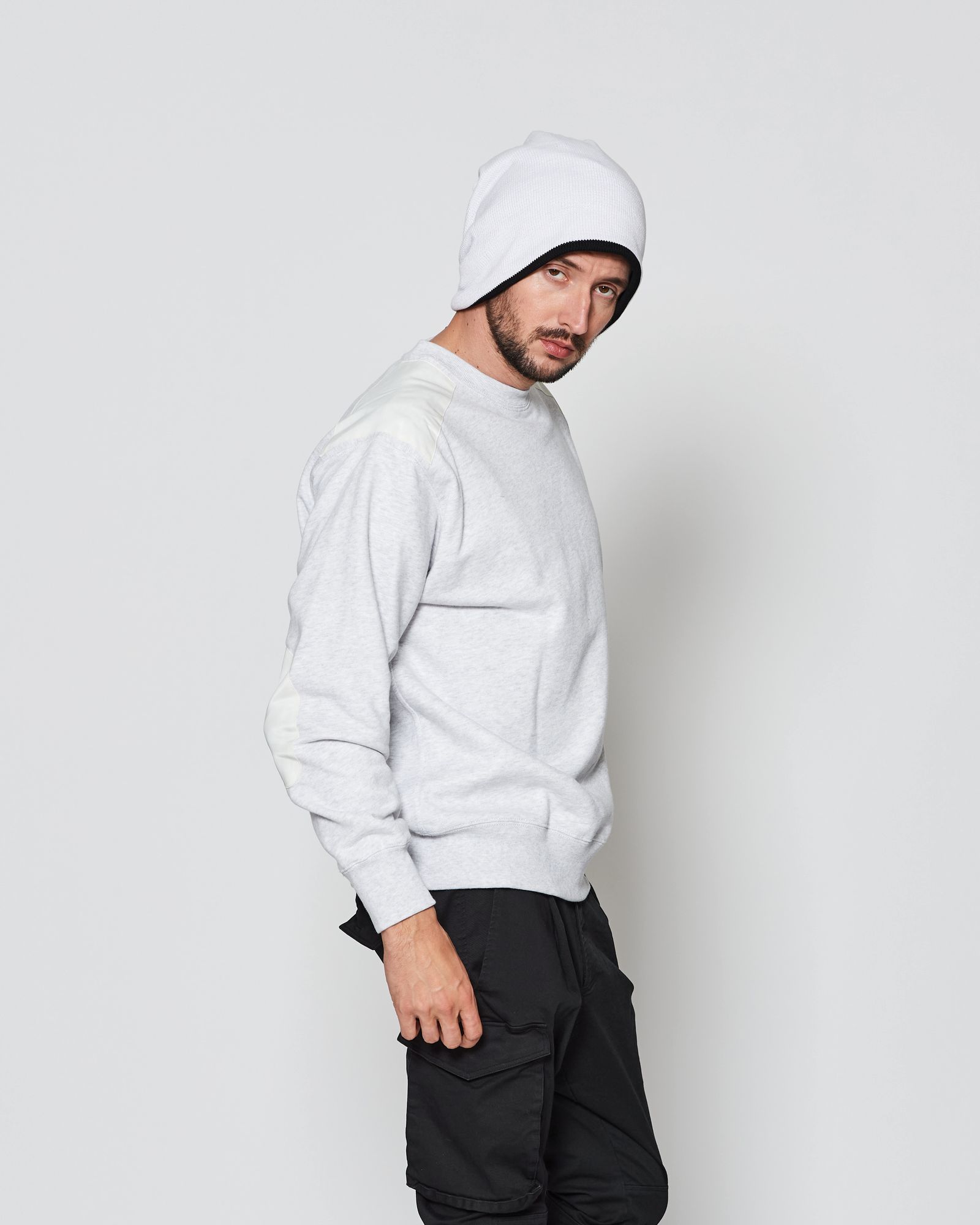 ACANTHUS / Elbow Patch Sweat / スウェット / GRAY 【HJ2503】