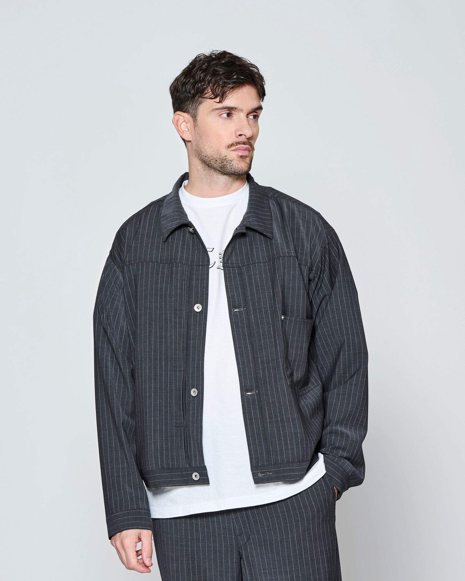 ☆先行予約☆ Type1 WWⅡ ストライプ トロピカルウール ジャケット  /  Type1 WWⅡ Stripe Tropical Wool Jacket / CHARCOAL 【JK2701】