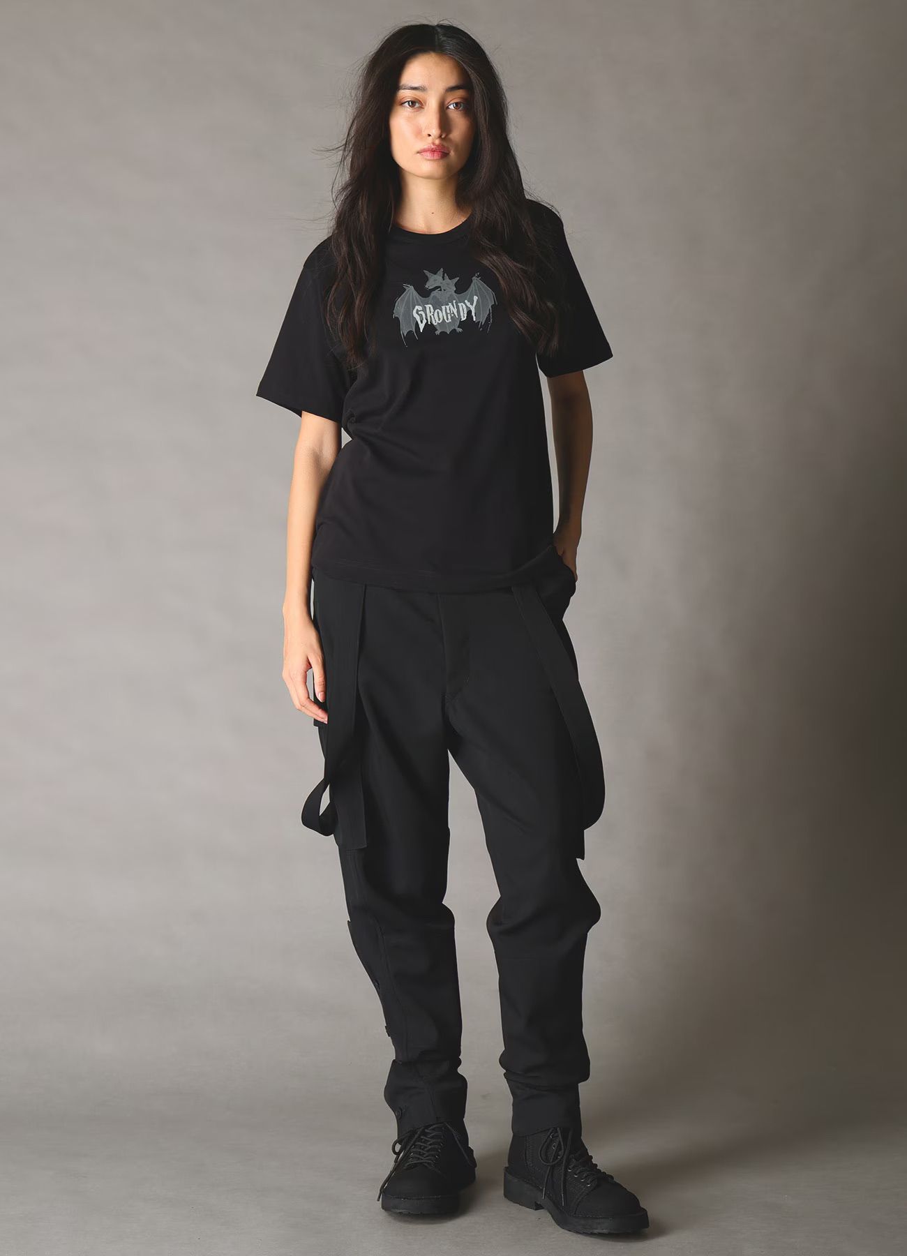 BAT T-SHIRT A / BLACK [GQ-T05-071-1]