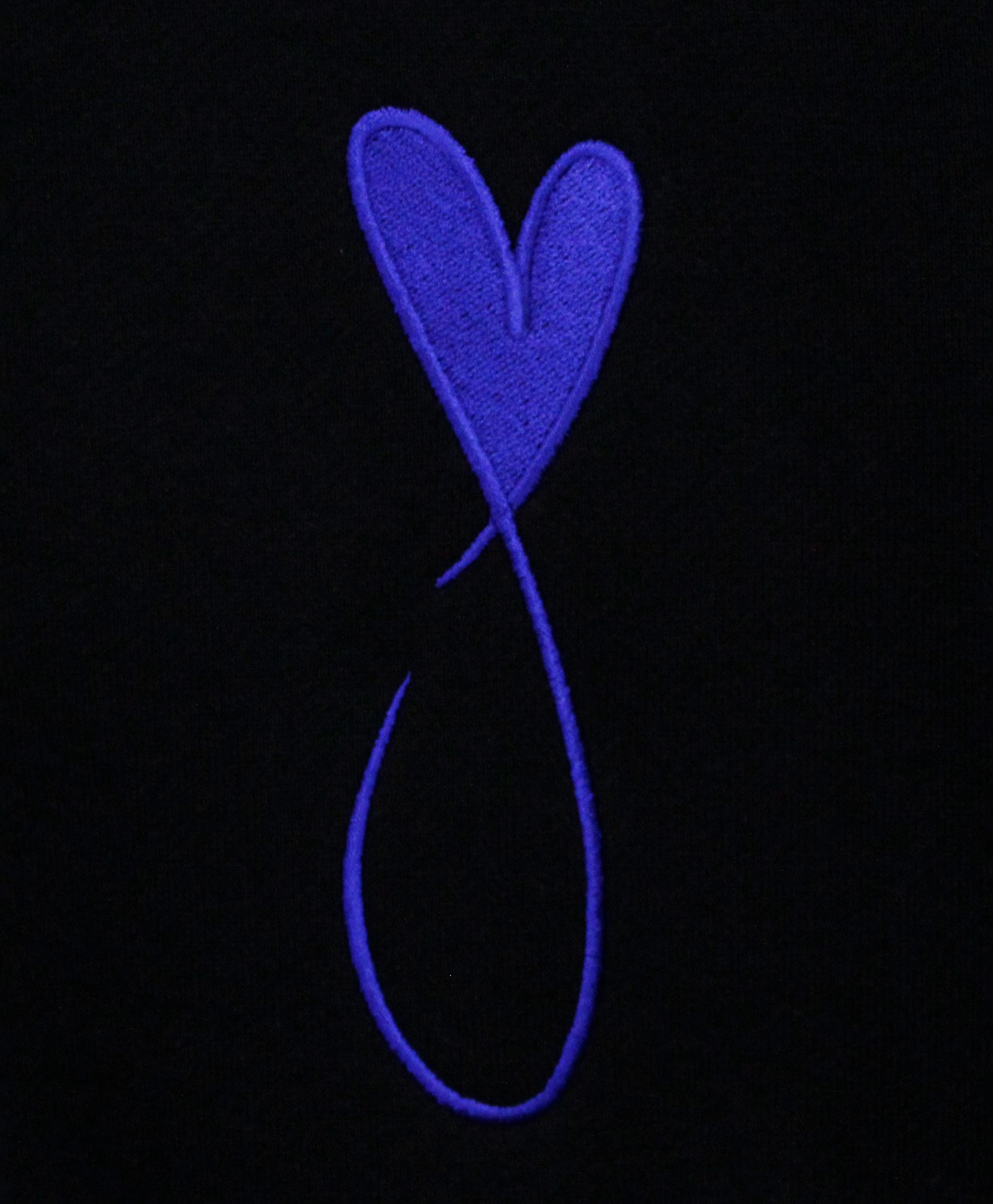スウェット / Tiphanie Big Logo Sweat / Black x Royal Blue