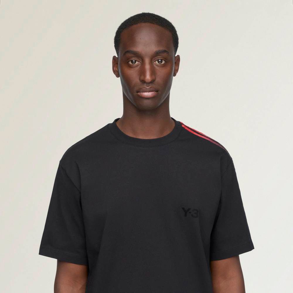 グラデーション3ストライプTシャツ / GRD 3S SS TEE / BLACK [KQ8600-APPA26]