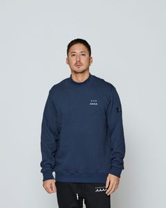 ☆先行予約☆ muta MARINE × ACANTHUS / モックネックスウェット / Mockneck Sweatshirts / NAVY 【MA2655】