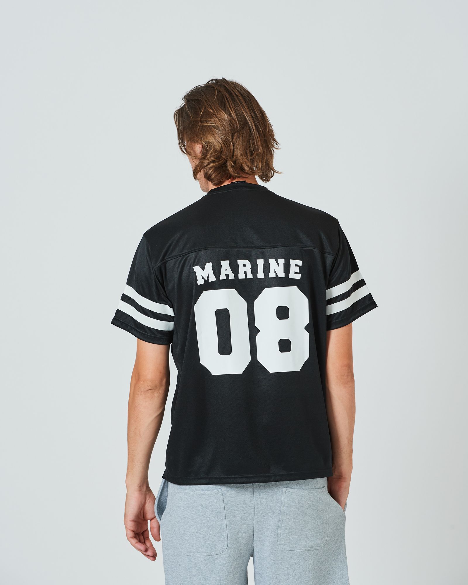 ACANTHUS x muta MARINE / muta Football Tee / フットボールTシャツ / BLACK / MA2411