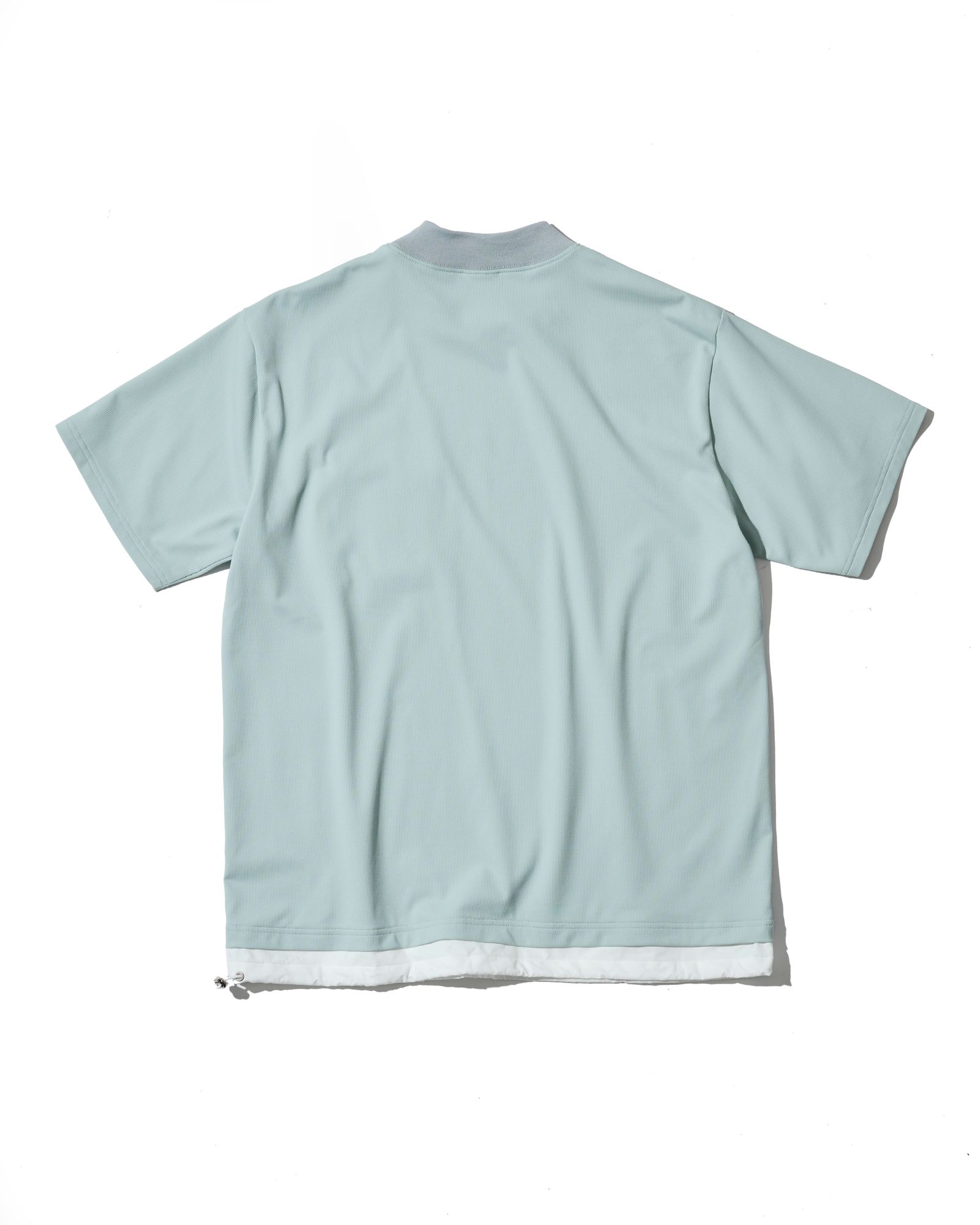 ☆先行予約☆muta MARINE × ACANTHUS  / メッシュモックネック半袖Tシャツ /  Mesh Mockneck S/S Top / GREY【MA2714】